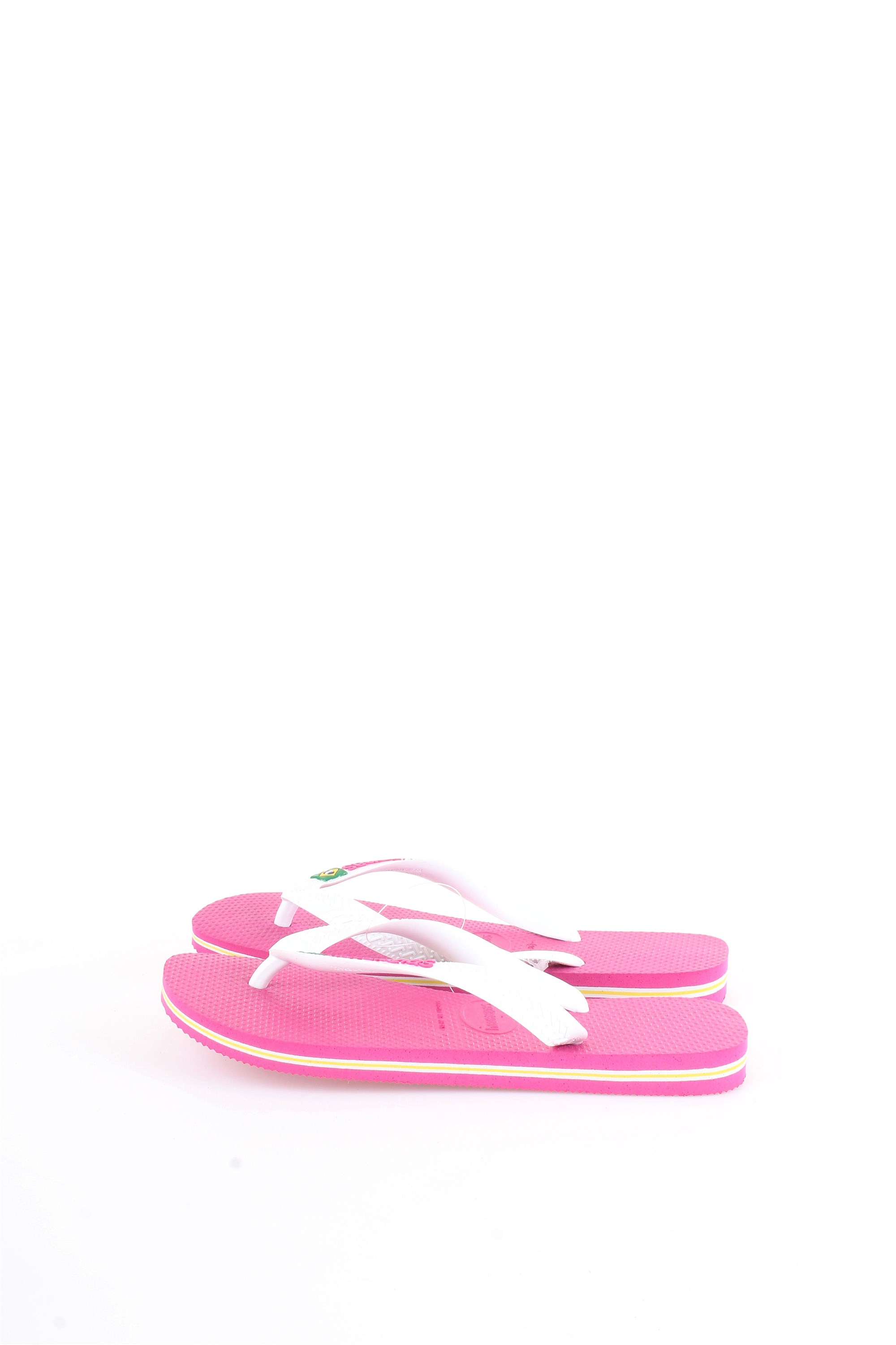 HAVAIANAS H BRASIL LOGO Pink Shoes Unisex Thongs HAVAIANAS H BRASIL LOGO Pink Shoes Unisex Thongs