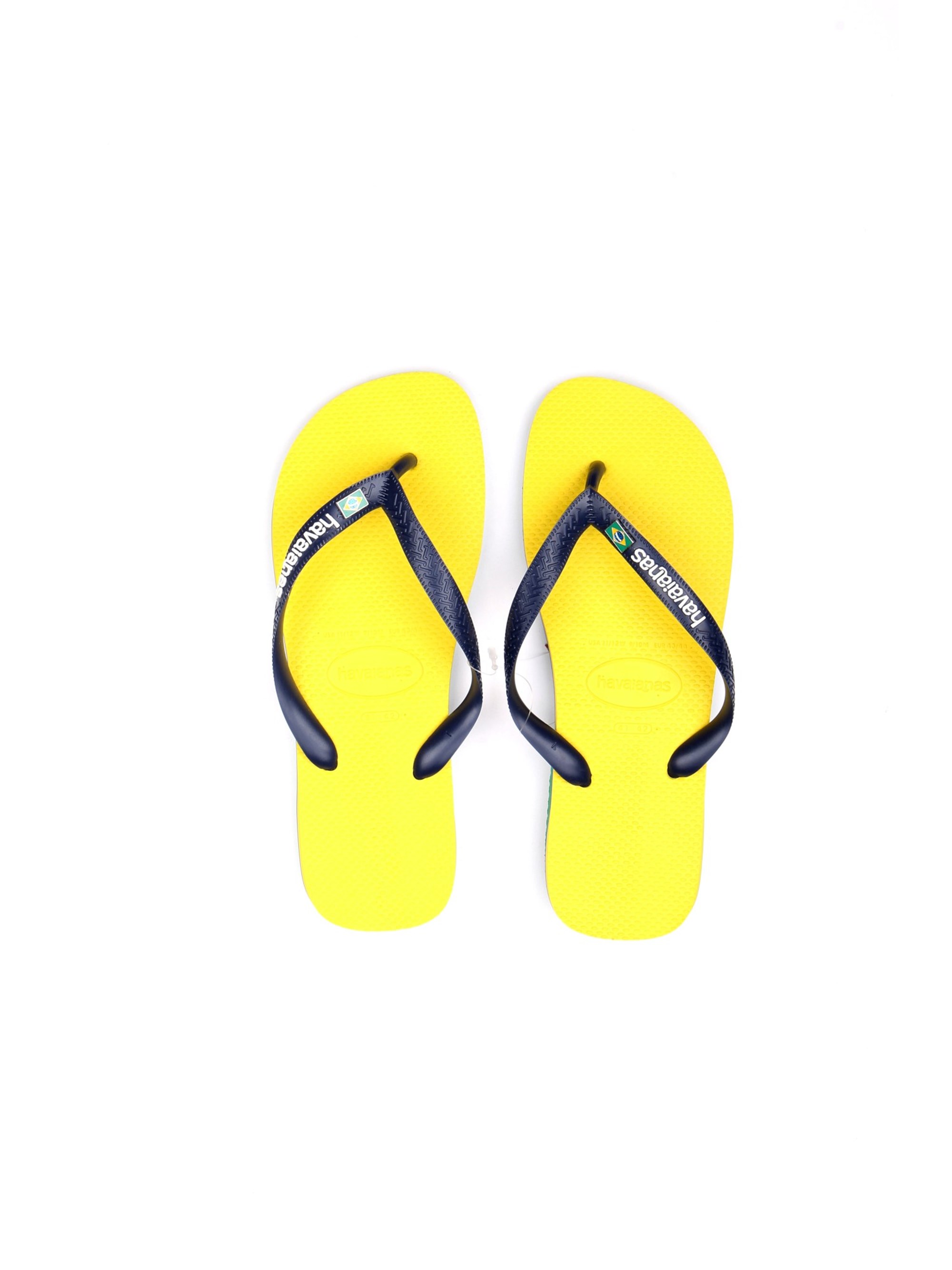 HAVAIANAS BRASIL LAYERS Yellow Shoes Unisex Thongs HAVAIANAS BRASIL LAYERS Yellow Shoes Unisex Thongs