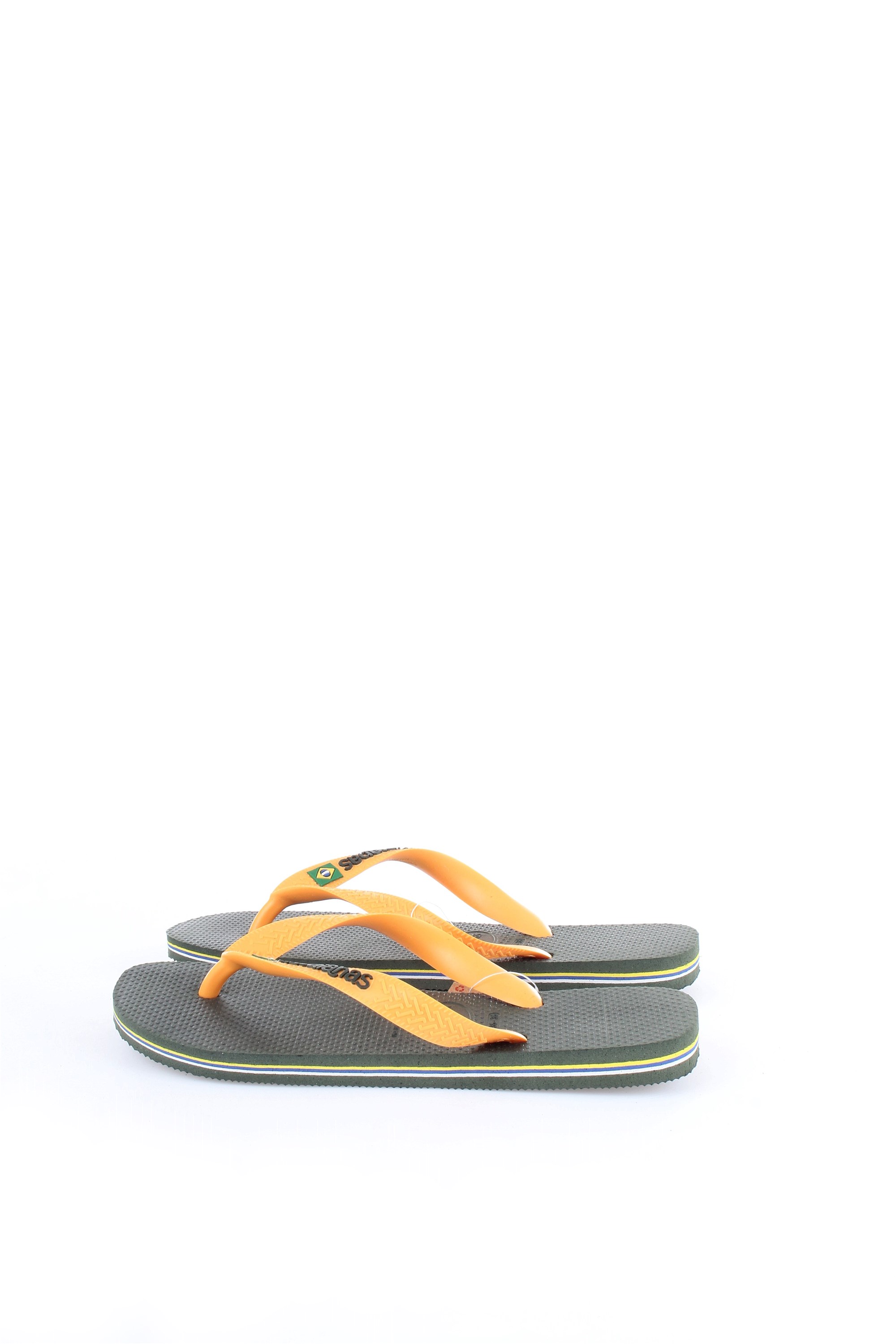 HAVAIANAS H BRASIL LOGO Orange Shoes Unisex Thongs HAVAIANAS H BRASIL LOGO Orange Shoes Unisex Thongs