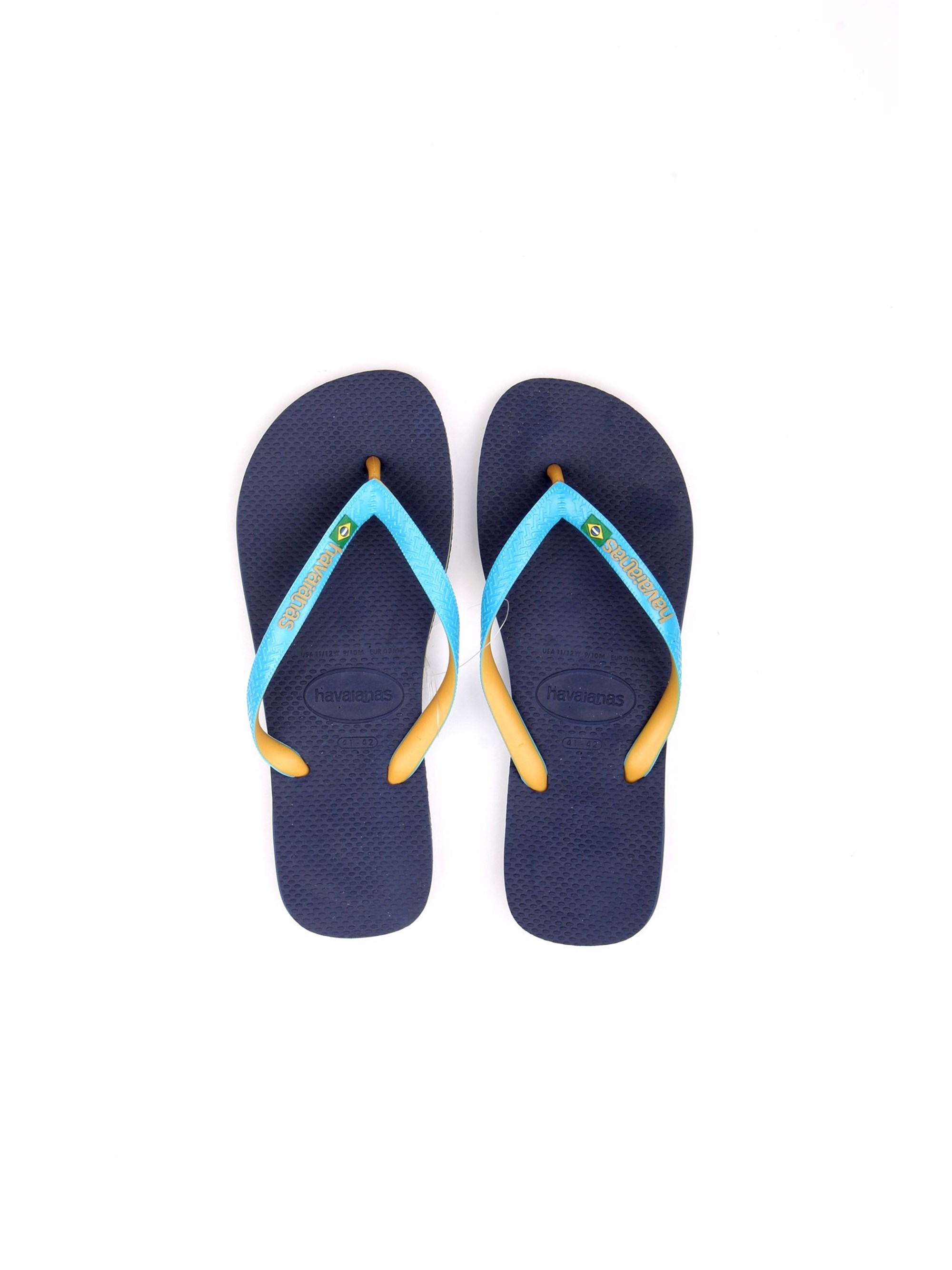 HAVAIANAS H BRASIL MIX FC Turquoise Shoes Unisex Thongs HAVAIANAS H BRASIL MIX FC Turquoise Shoes Unisex Thongs