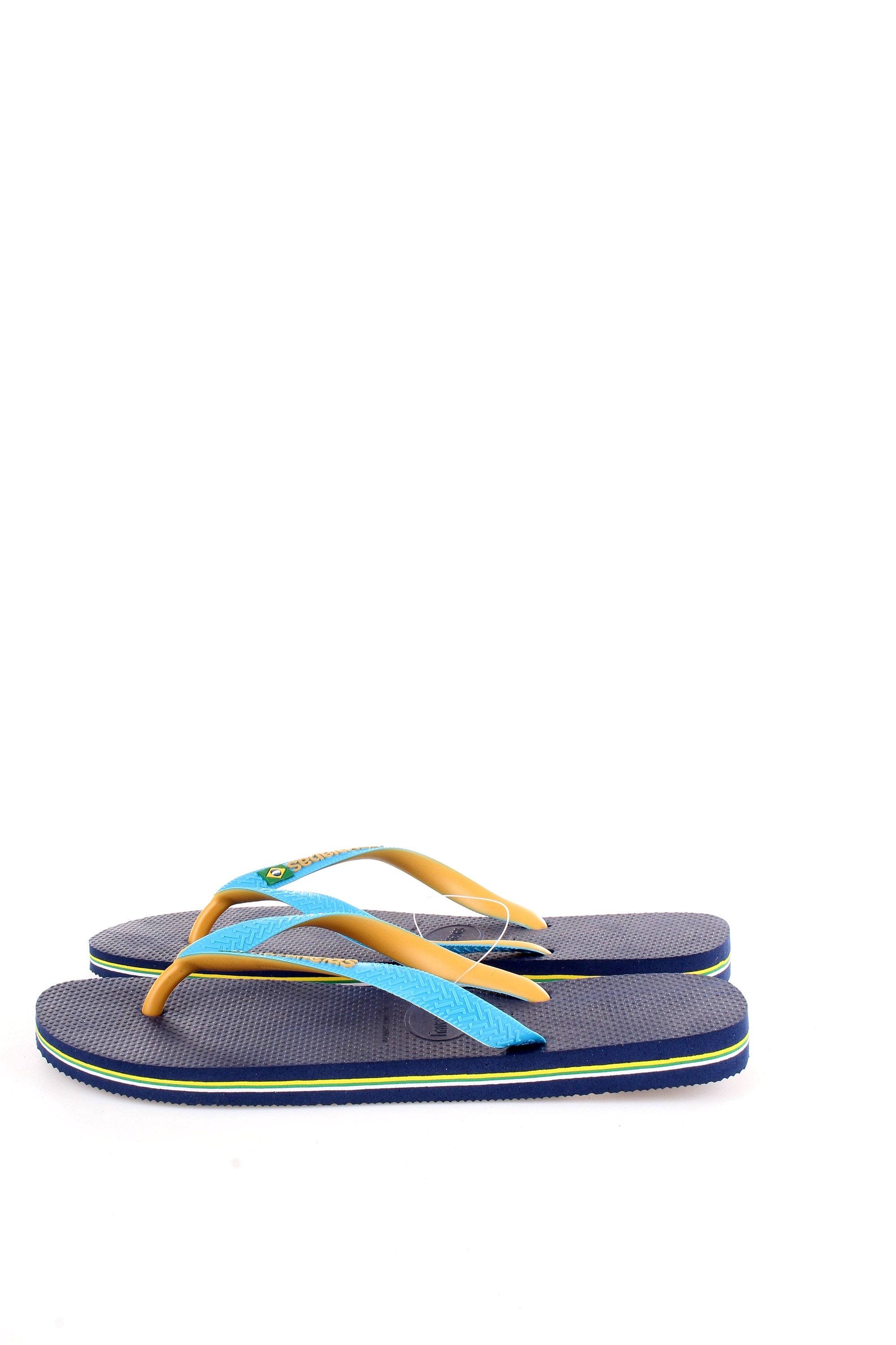 HAVAIANAS H BRASIL MIX FC Turquoise Shoes Unisex Thongs HAVAIANAS H BRASIL MIX FC Turquoise Shoes Unisex Thongs