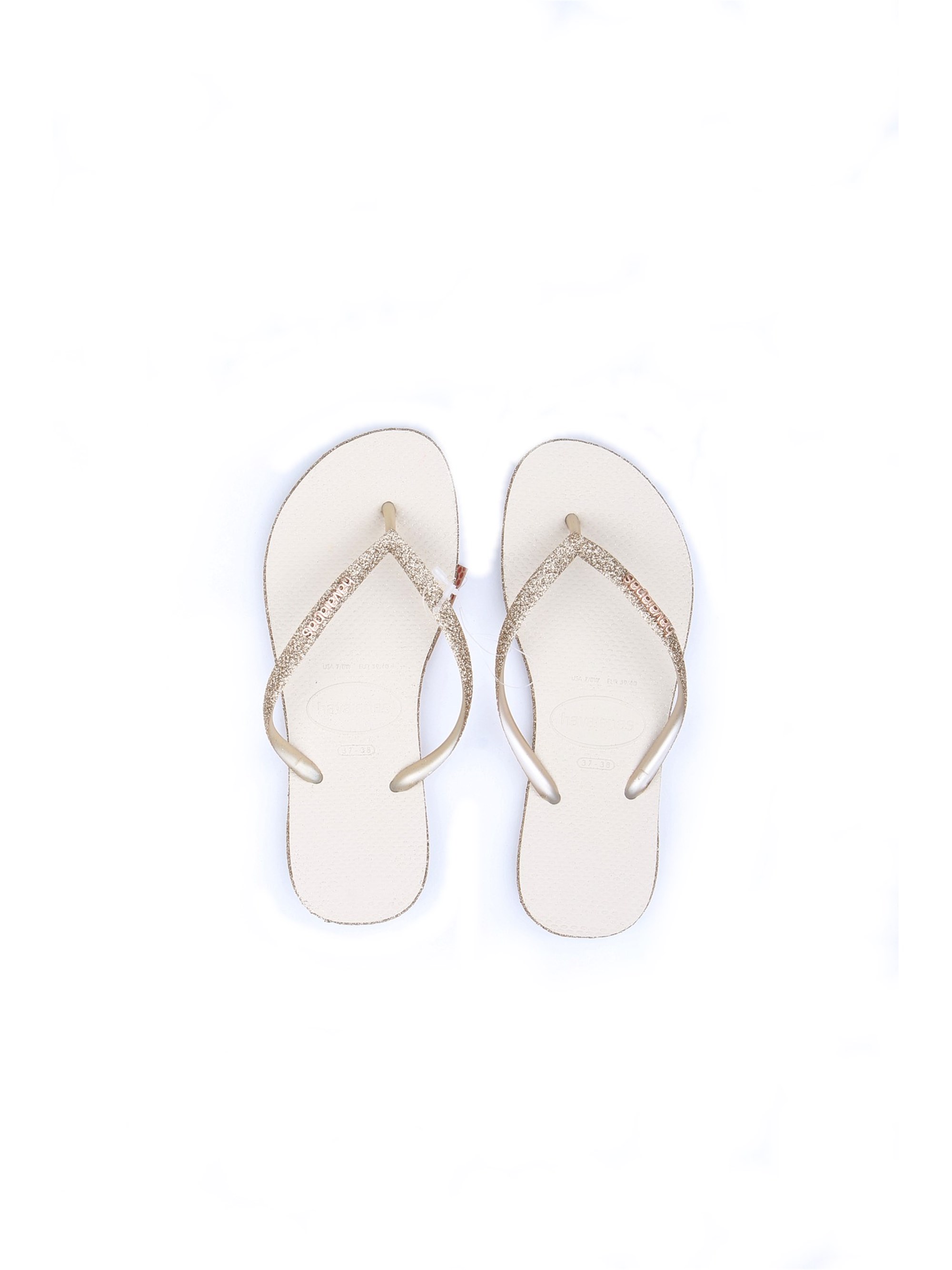 HAVAIANAS HAV SLIM SPARKLE FC Beige Shoes Woman Thongs HAVAIANAS HAV SLIM SPARKLE FC Beige Shoes Woman Thongs