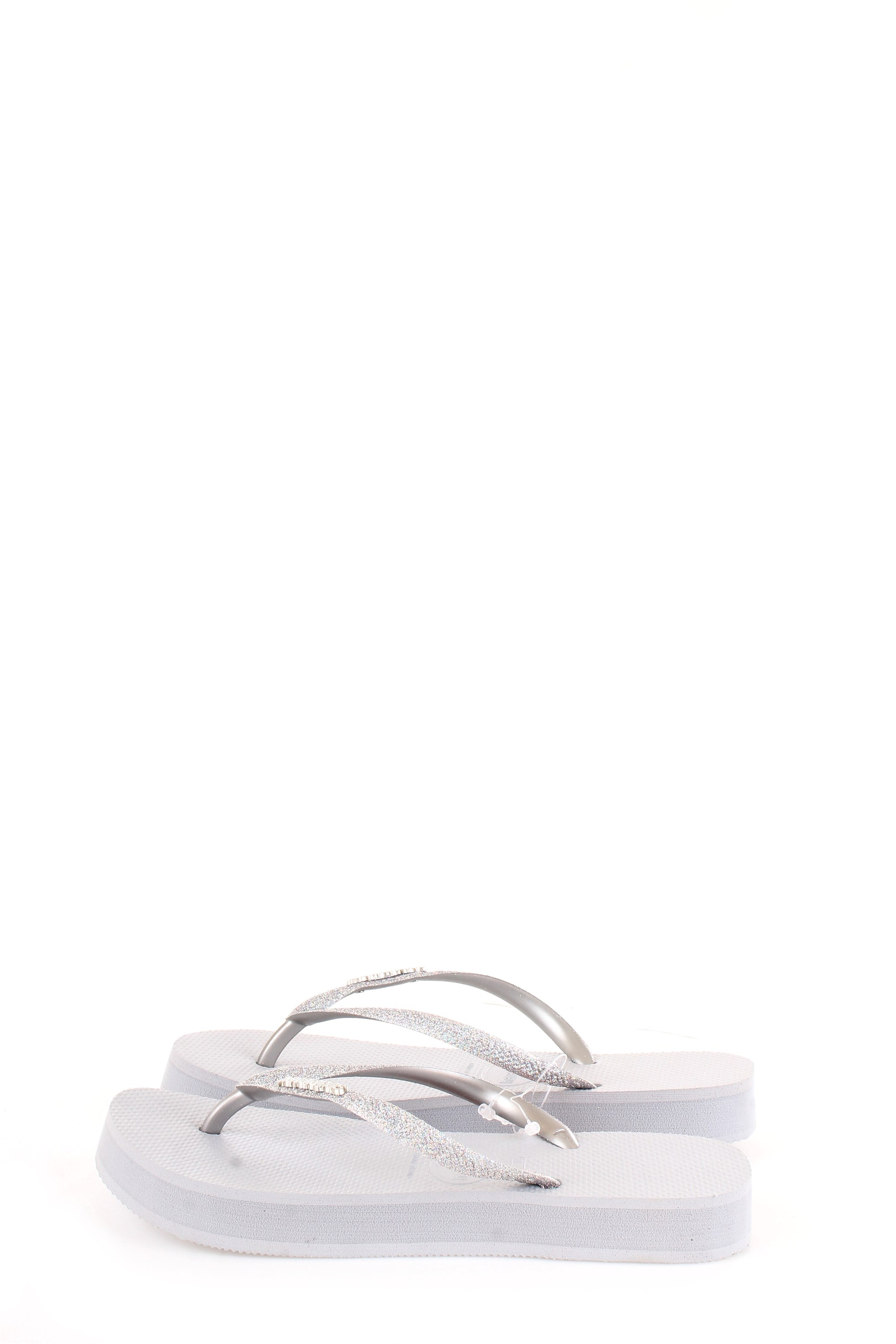 HAVAIANAS SLIM PLATFORM SHINE Silver Shoes Woman Thongs HAVAIANAS SLIM PLATFORM SHINE Silver Shoes Woman Thongs