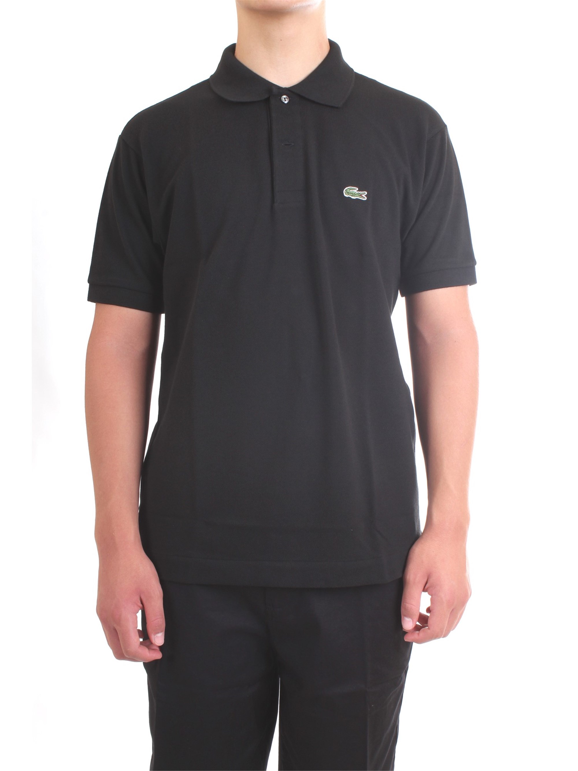 Lacoste L.12.12 Black Clothing Man Polo shirt Lacoste L.12.12 Black Clothing Man Polo shirt