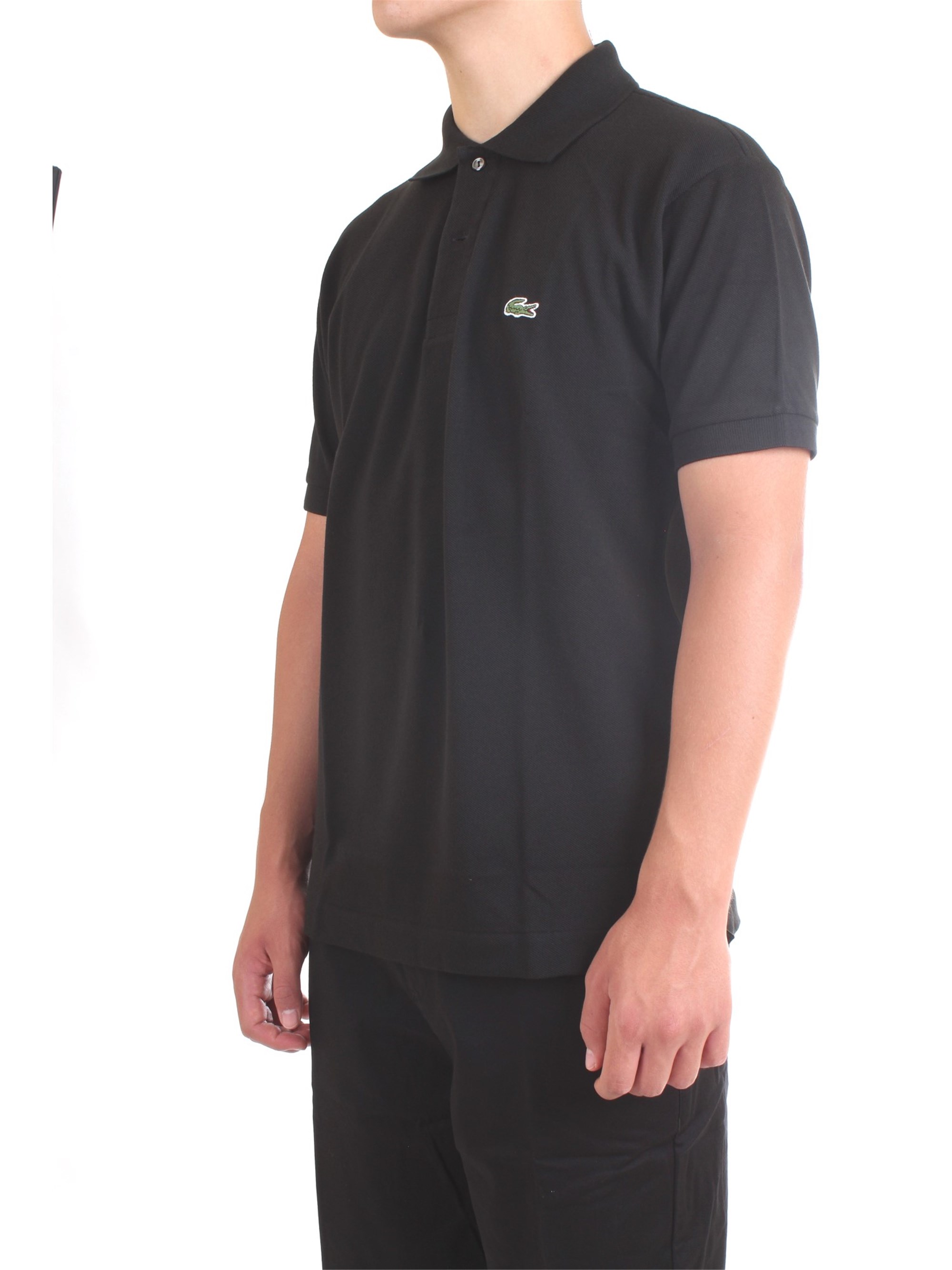 Lacoste L.12.12 Black Clothing Man Polo shirt Lacoste L.12.12 Black Clothing Man Polo shirt