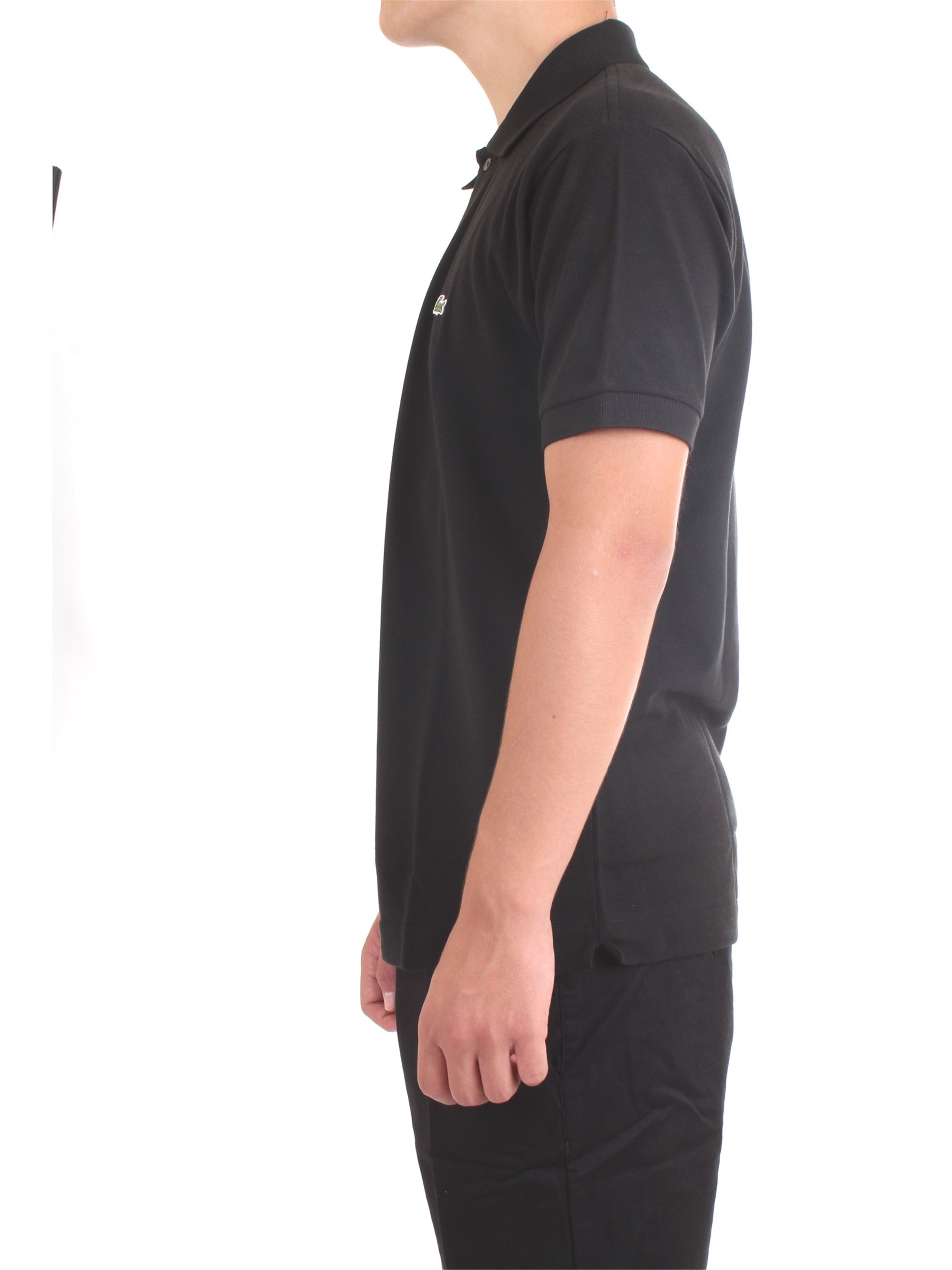 Lacoste L.12.12 Black Clothing Man Polo shirt Lacoste L.12.12 Black Clothing Man Polo shirt