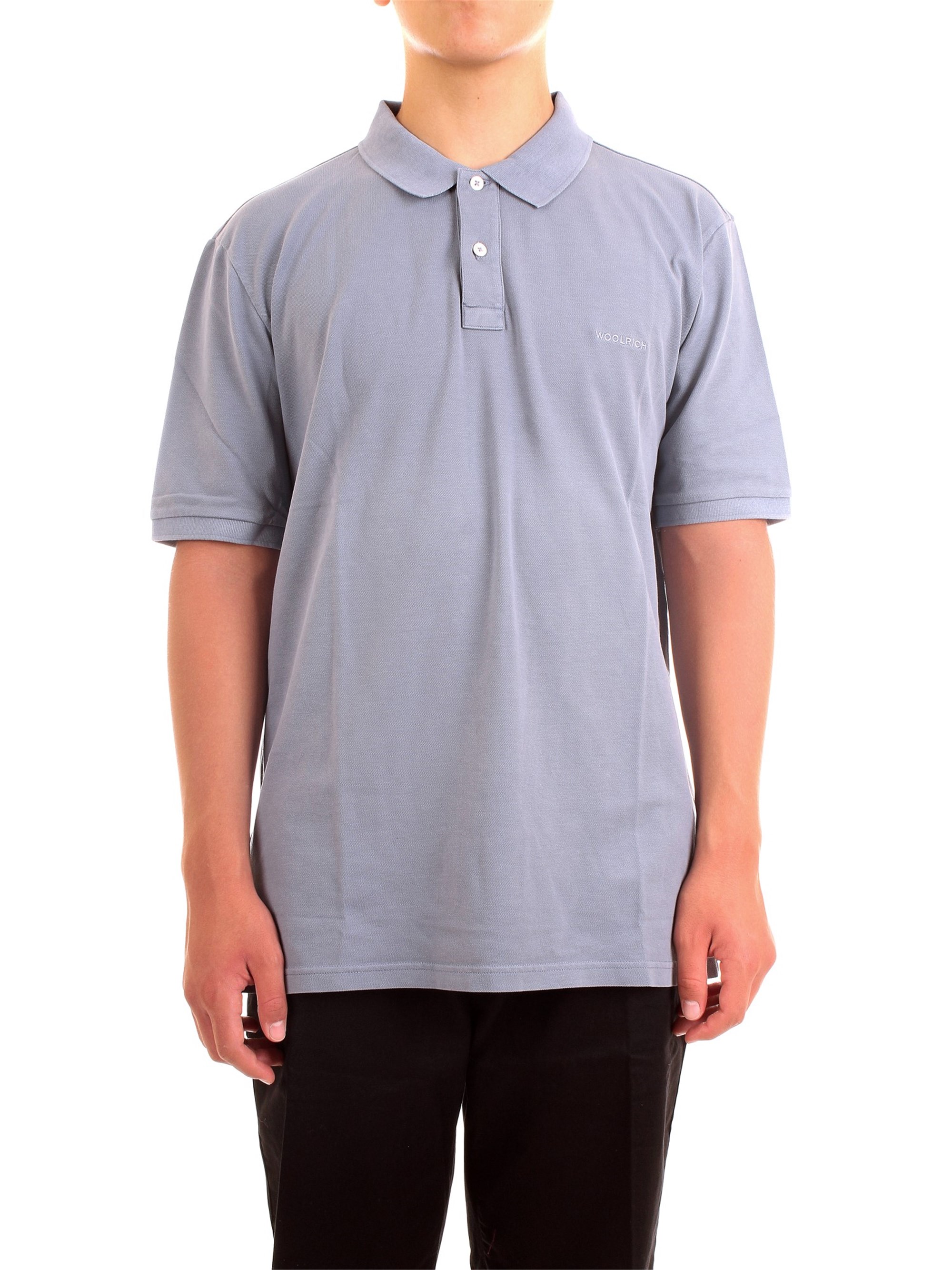 WOOLRICH WOPOL0526 Light blue Clothing Man Polo shirt WOOLRICH WOPOL0526 Light blue Clothing Man Polo shirt