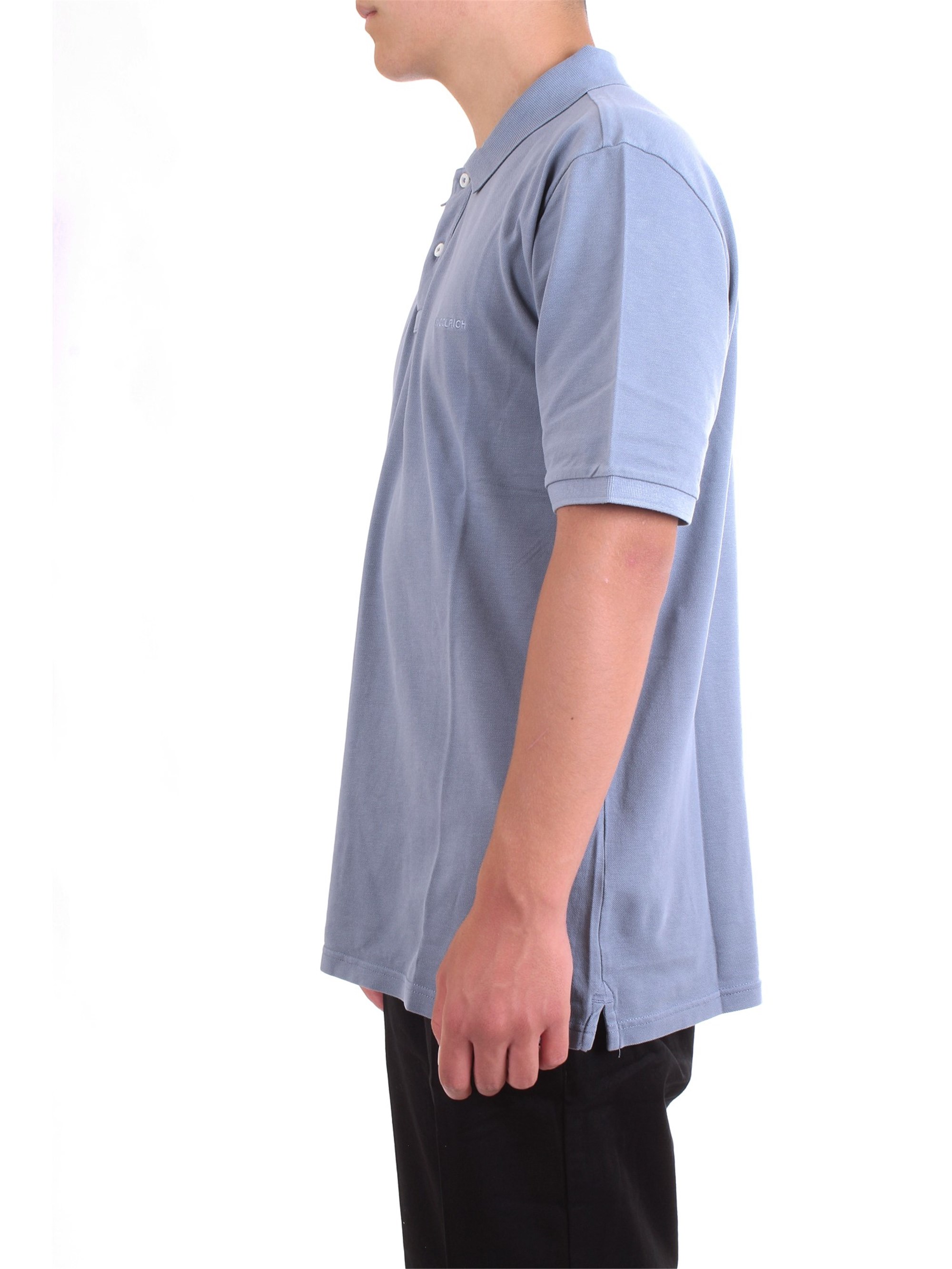 WOOLRICH WOPOL0526 Light blue Clothing Man Polo shirt WOOLRICH WOPOL0526 Light blue Clothing Man Polo shirt
