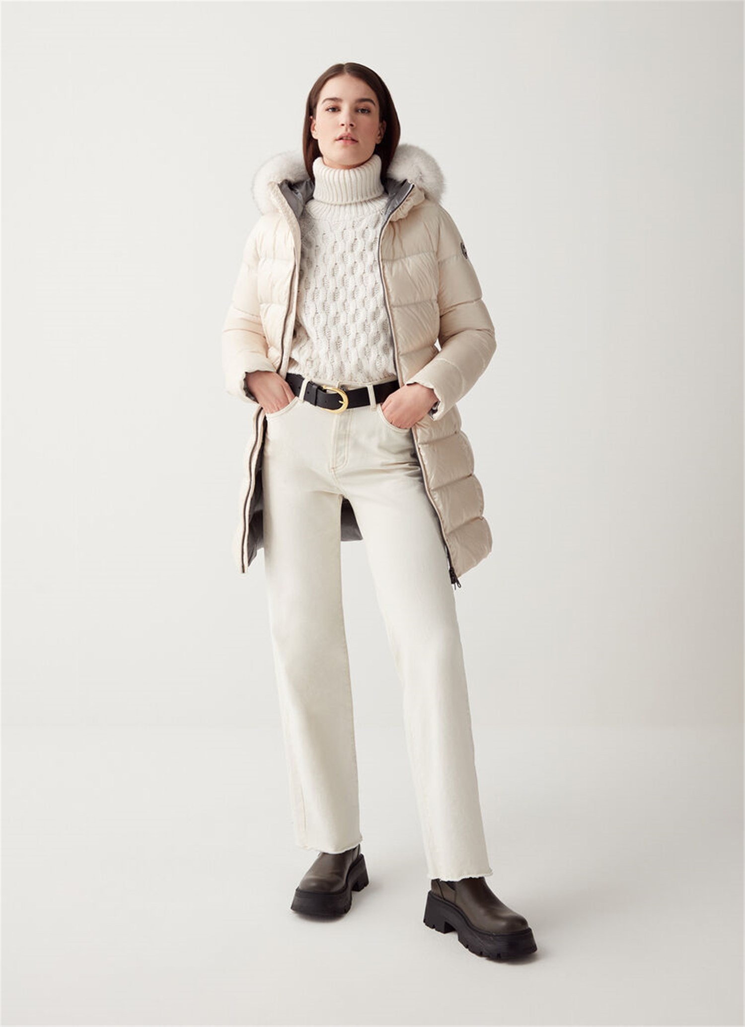 COLMAR ORIGINALS 2221F Latte Abbigliamento Donna Piumino COLMAR ORIGINALS 2221F Latte Abbigliamento Donna Piumino