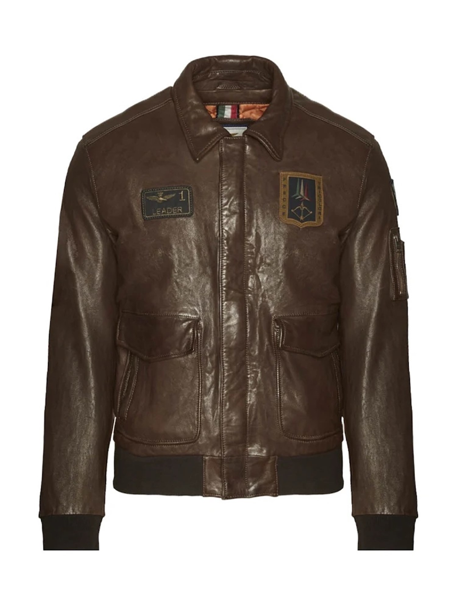 AERONAUTICA MILITARE 222PN895PL145 Brown Clothing Man Jacket AERONAUTICA MILITARE 222PN895PL145 Brown Clothing Man Jacket