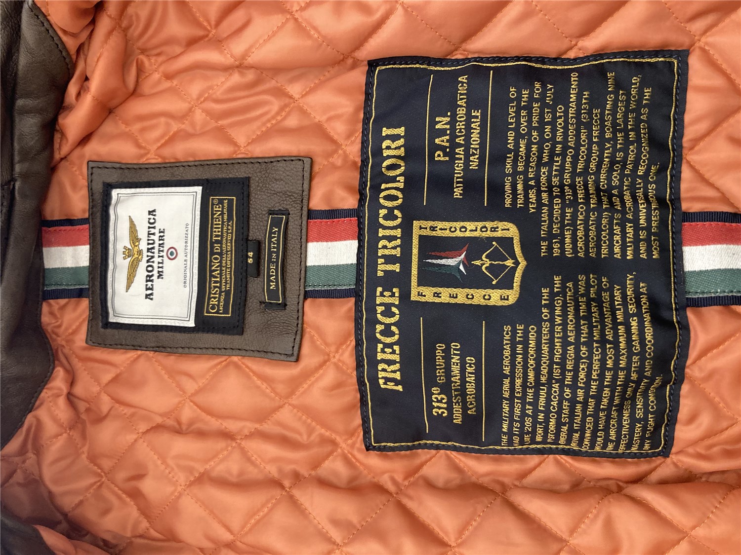 AERONAUTICA MILITARE 222PN895PL145 Brown Clothing Man Jacket AERONAUTICA MILITARE 222PN895PL145 Brown Clothing Man Jacket