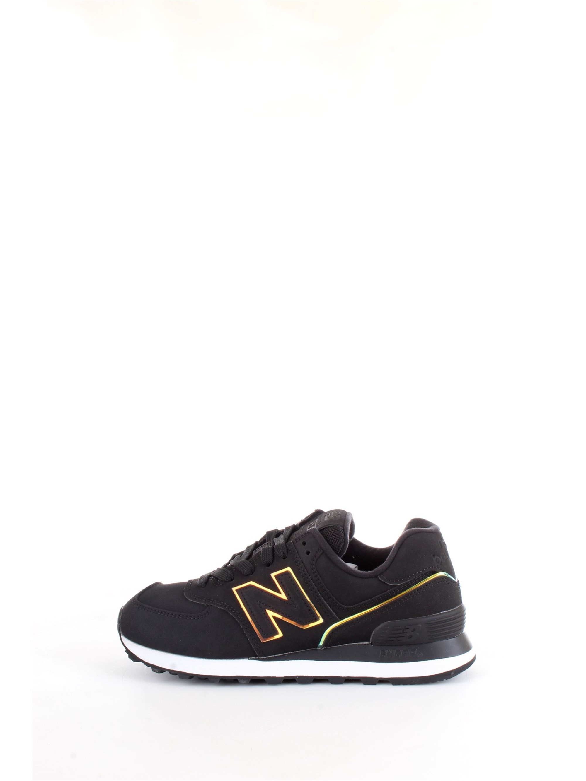 NEW BALANCE WL574 Black Shoes Woman Sneakers NEW BALANCE WL574 Black Shoes Woman Sneakers