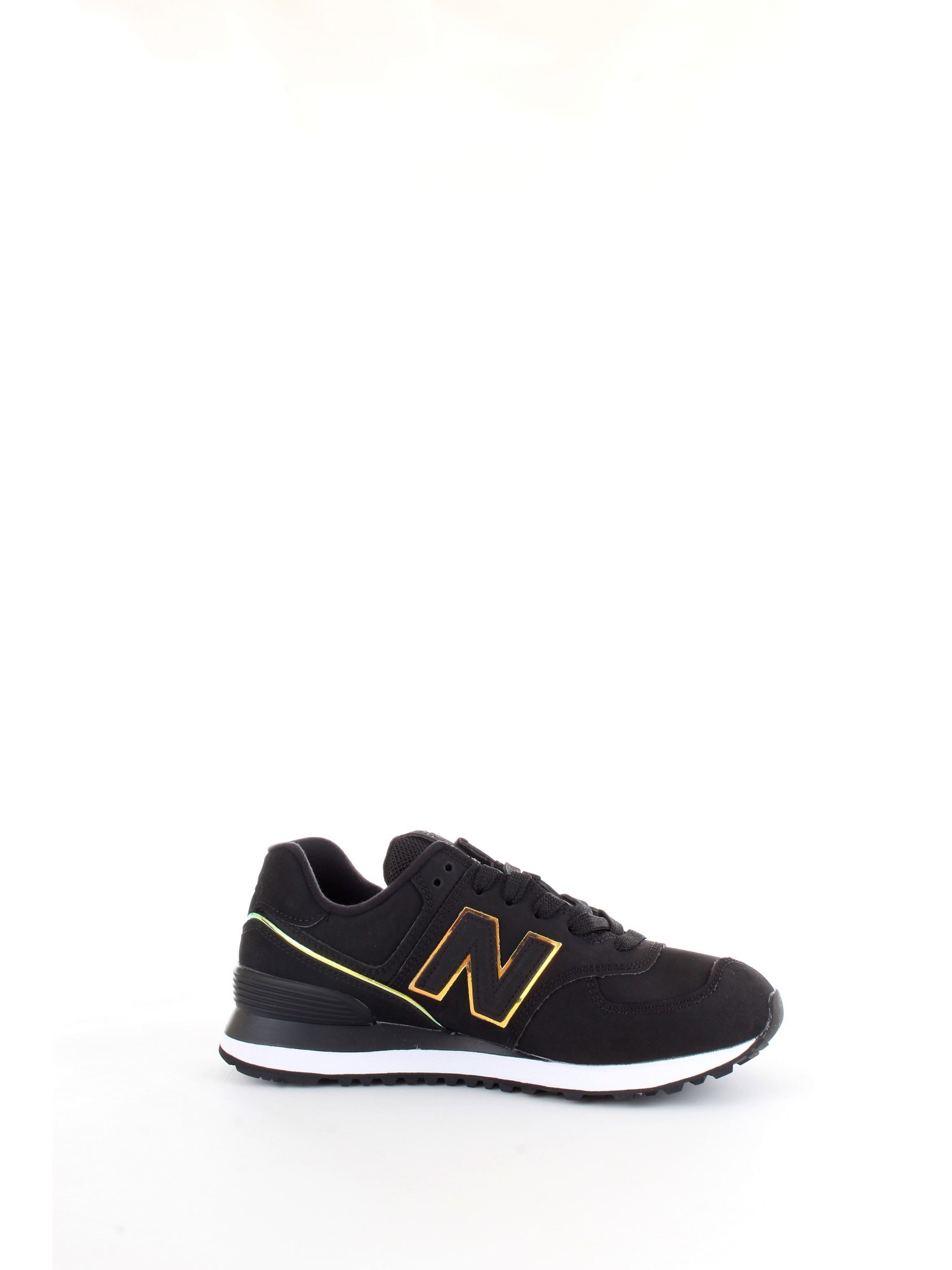 NEW BALANCE WL574 Black Shoes Woman Sneakers NEW BALANCE WL574 Black Shoes Woman Sneakers