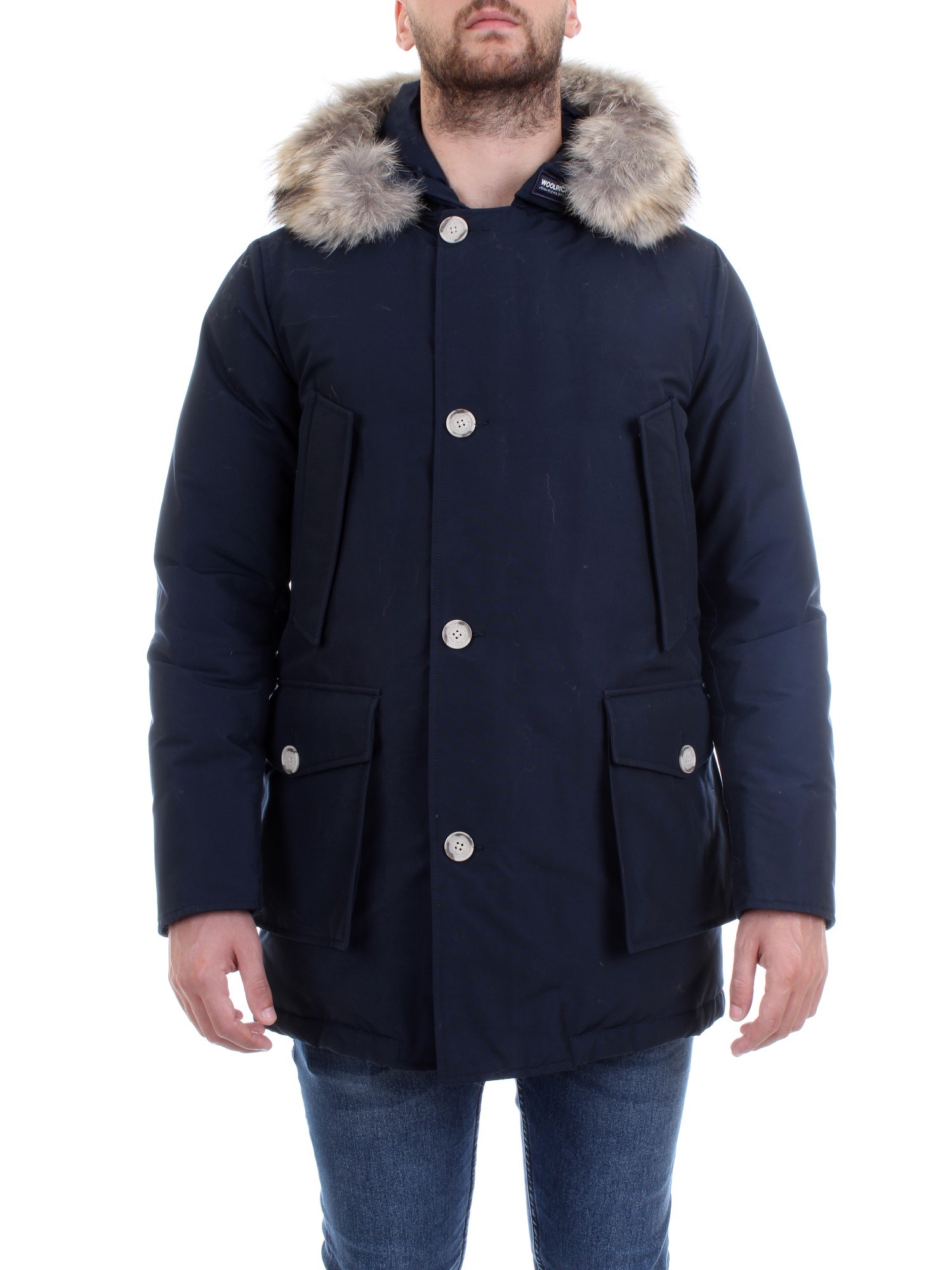 WOOLRICH WOCPS1674 Blue Clothing Man PARKA WOOLRICH WOCPS1674 Blue Clothing Man PARKA