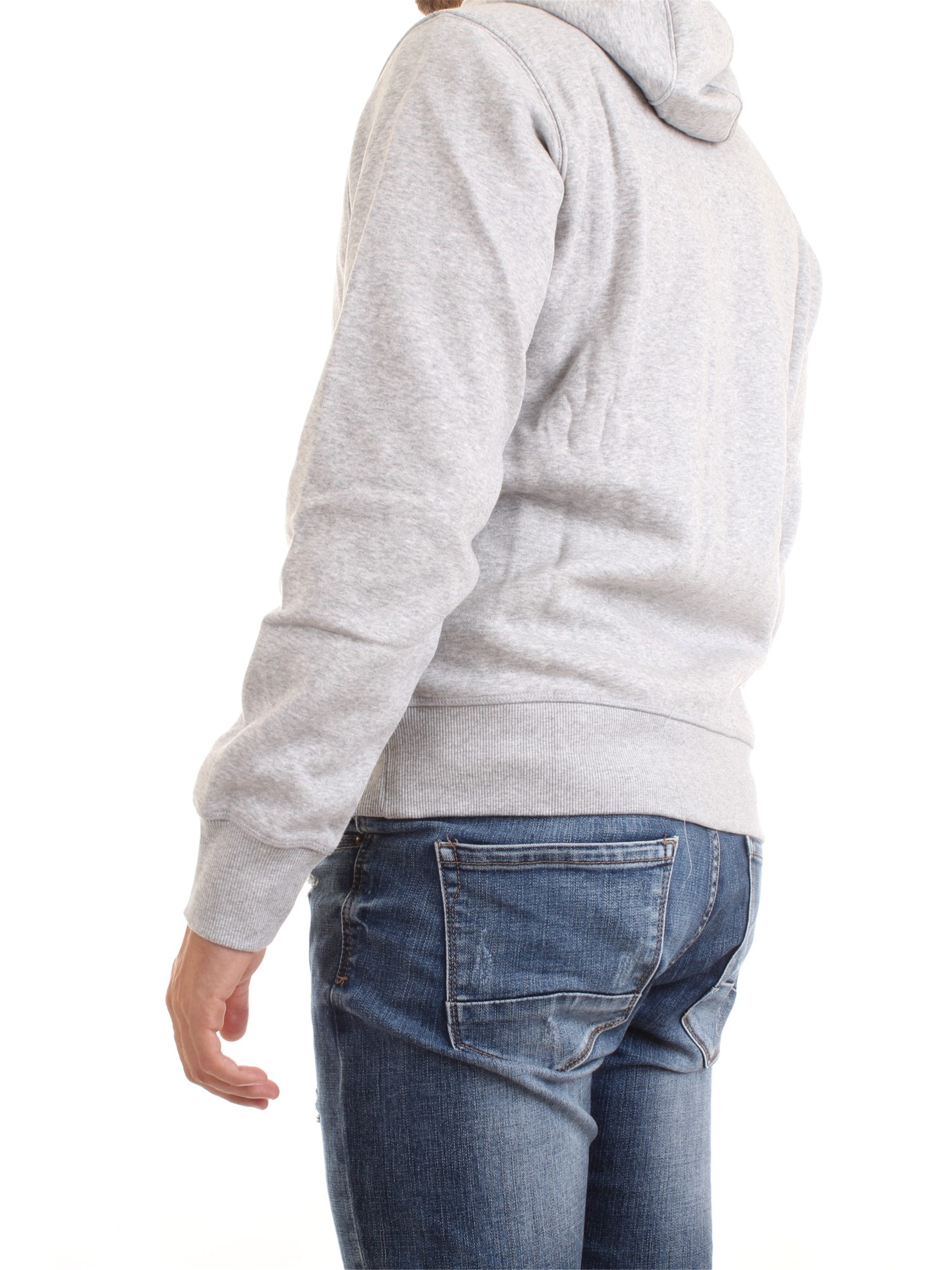 NEW BALANCE MJ03580 Grey Clothing Man Sweater NEW BALANCE MJ03580 Grey Clothing Man Sweater