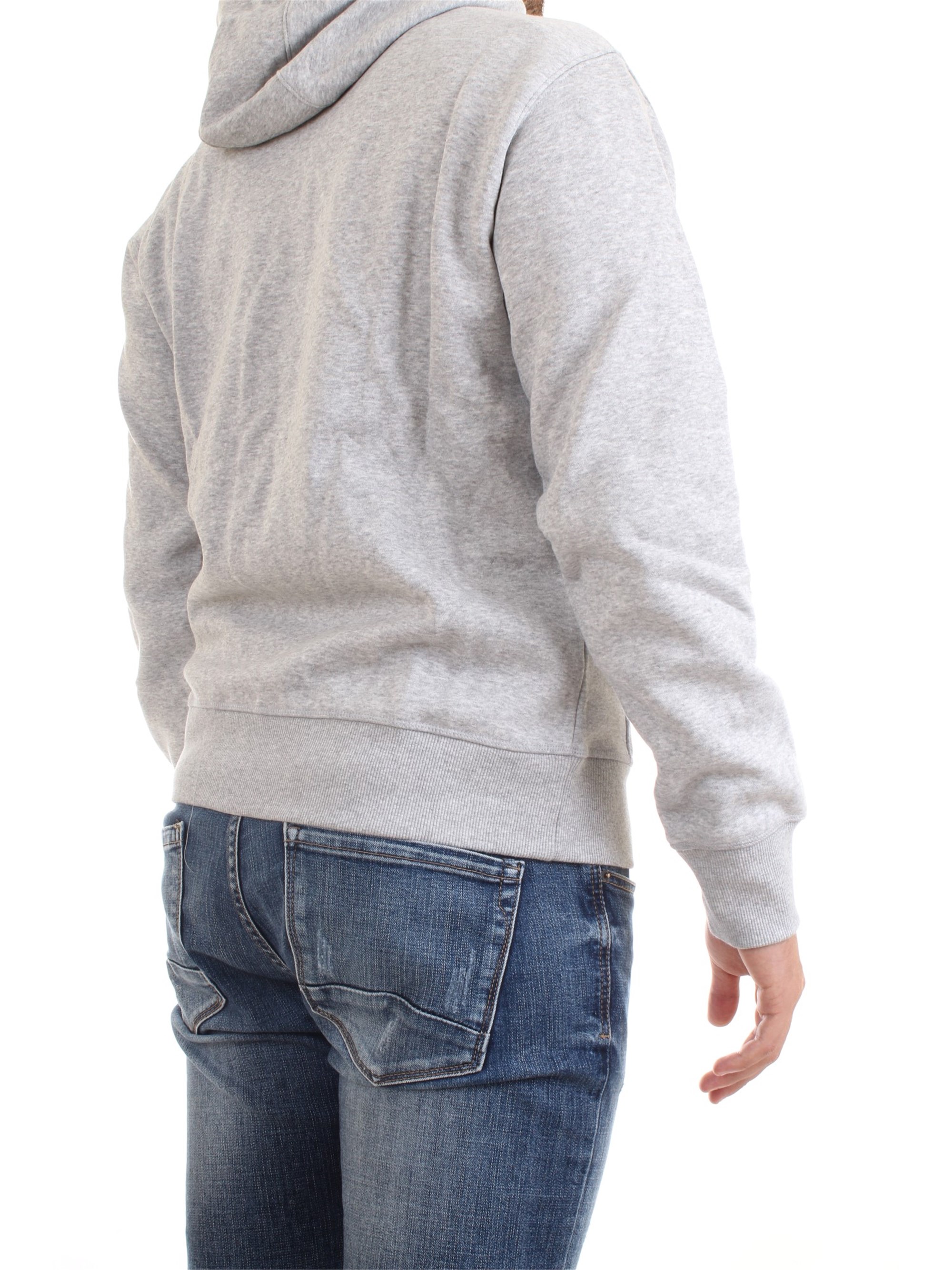 NEW BALANCE MJ03580 Grey Clothing Man Sweater NEW BALANCE MJ03580 Grey Clothing Man Sweater