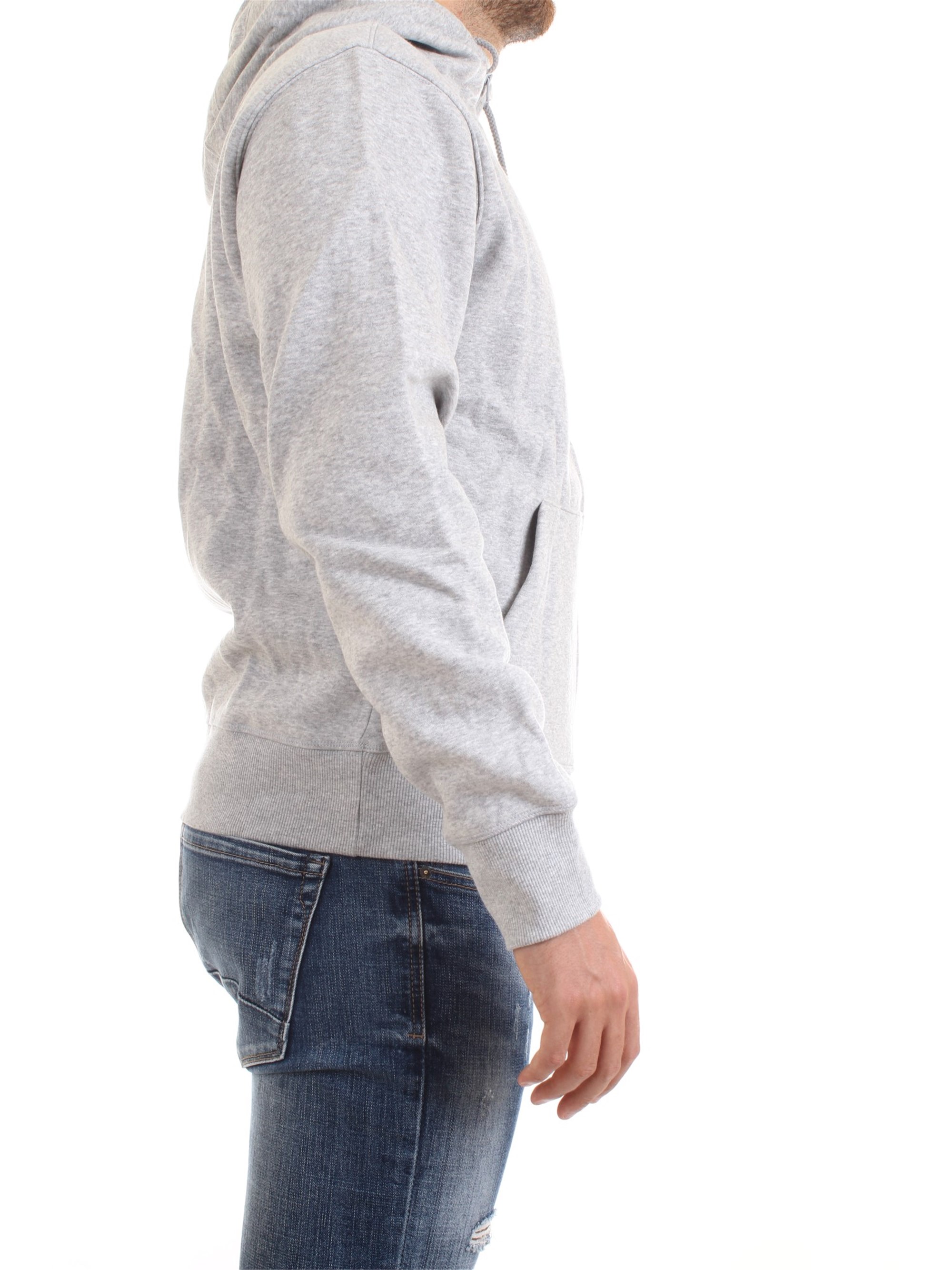 NEW BALANCE MJ03580 Grey Clothing Man Sweater NEW BALANCE MJ03580 Grey Clothing Man Sweater