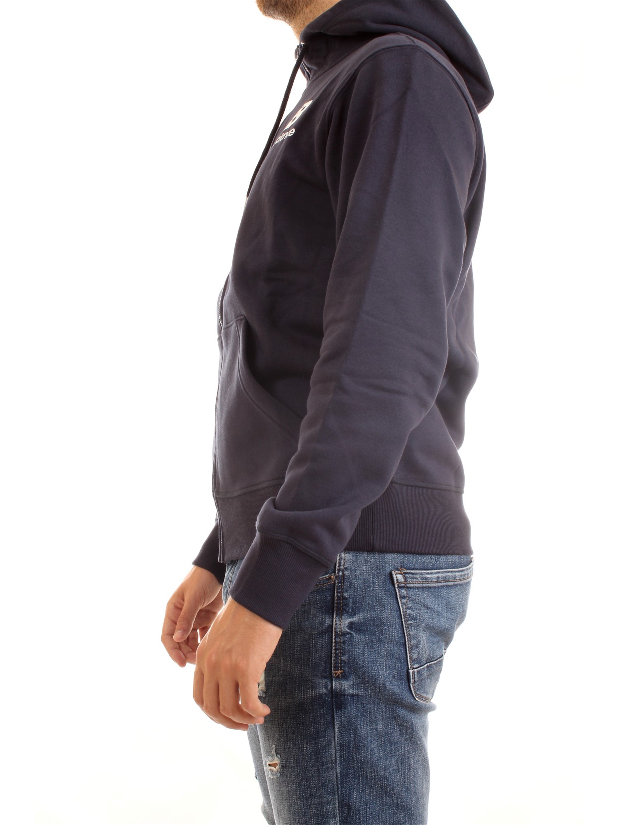 NEW BALANCE MJ03580 Blue Clothing Man Sweater NEW BALANCE MJ03580 Blue Clothing Man Sweater