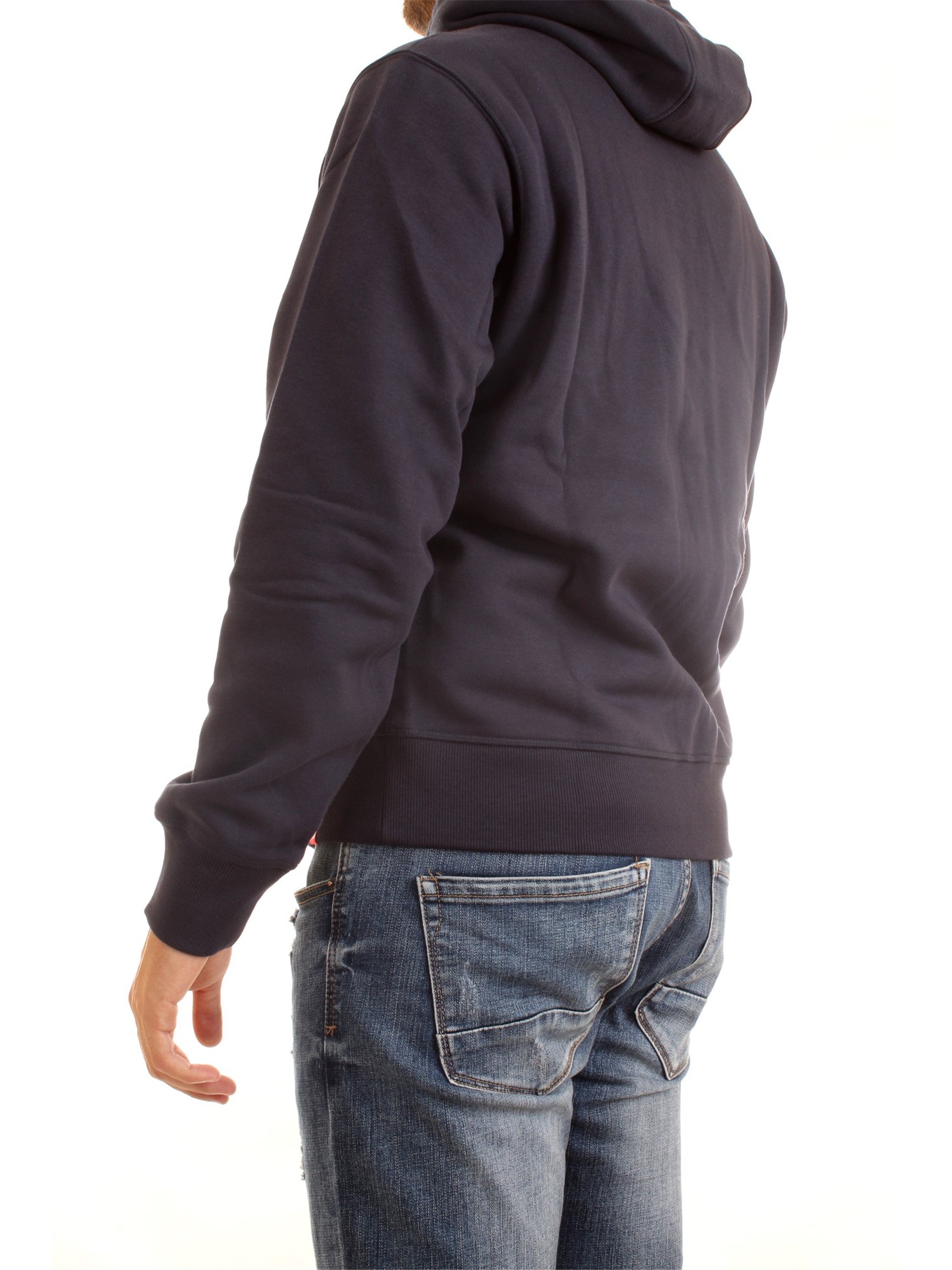 NEW BALANCE MJ03580 Blue Clothing Man Sweater NEW BALANCE MJ03580 Blue Clothing Man Sweater