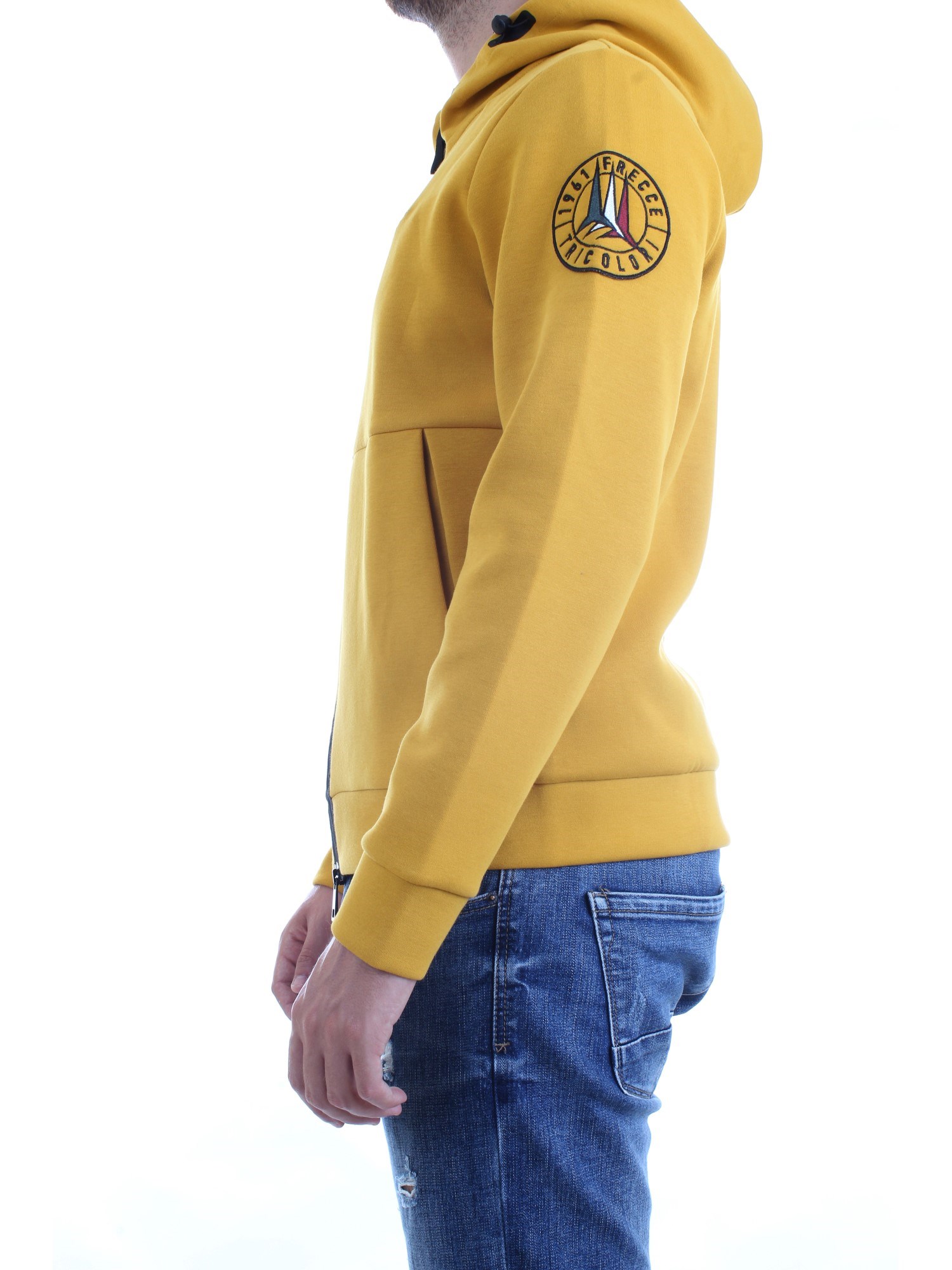 AERONAUTICA MILITARE 202FE1531F413 Yellow Clothing Man Sweater AERONAUTICA MILITARE 202FE1531F413 Yellow Clothing Man Sweater