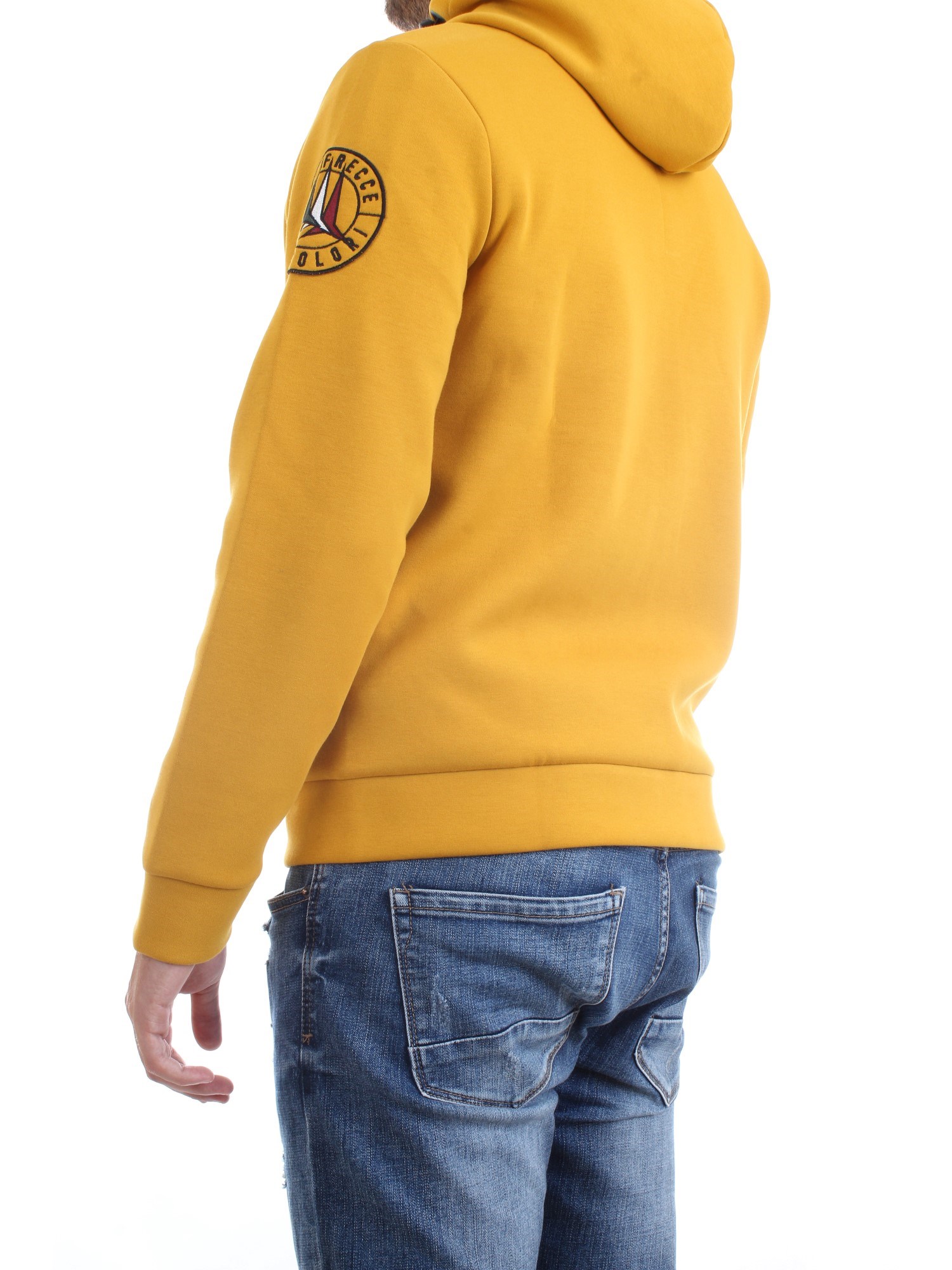 AERONAUTICA MILITARE 202FE1531F413 Yellow Clothing Man Sweater AERONAUTICA MILITARE 202FE1531F413 Yellow Clothing Man Sweater