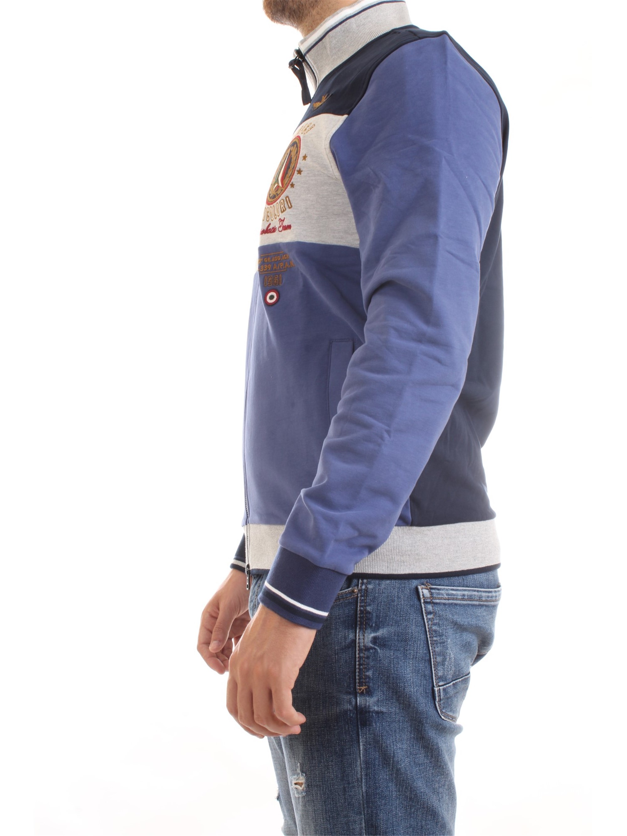 AERONAUTICA MILITARE 202FE1576F418 Ink Clothing Man Sweater AERONAUTICA MILITARE 202FE1576F418 Ink Clothing Man Sweater