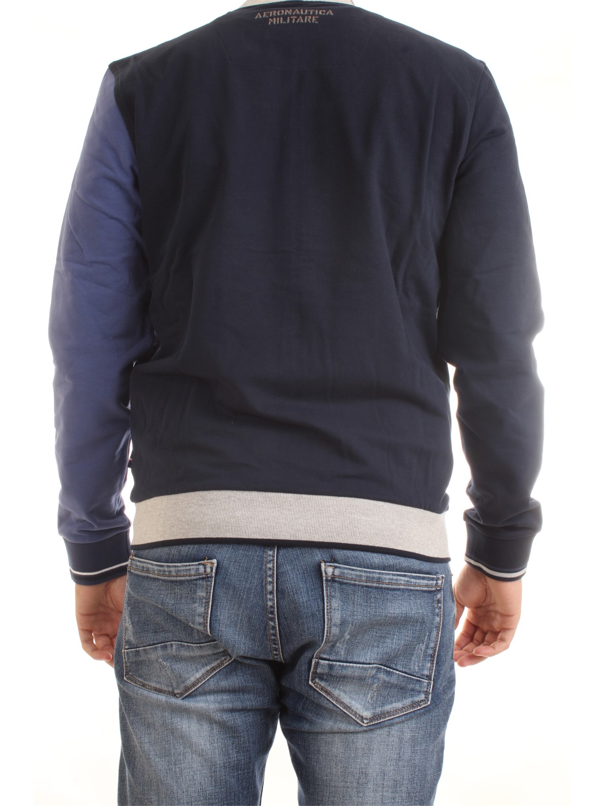 AERONAUTICA MILITARE 202FE1576F418 Ink Clothing Man Sweater AERONAUTICA MILITARE 202FE1576F418 Ink Clothing Man Sweater