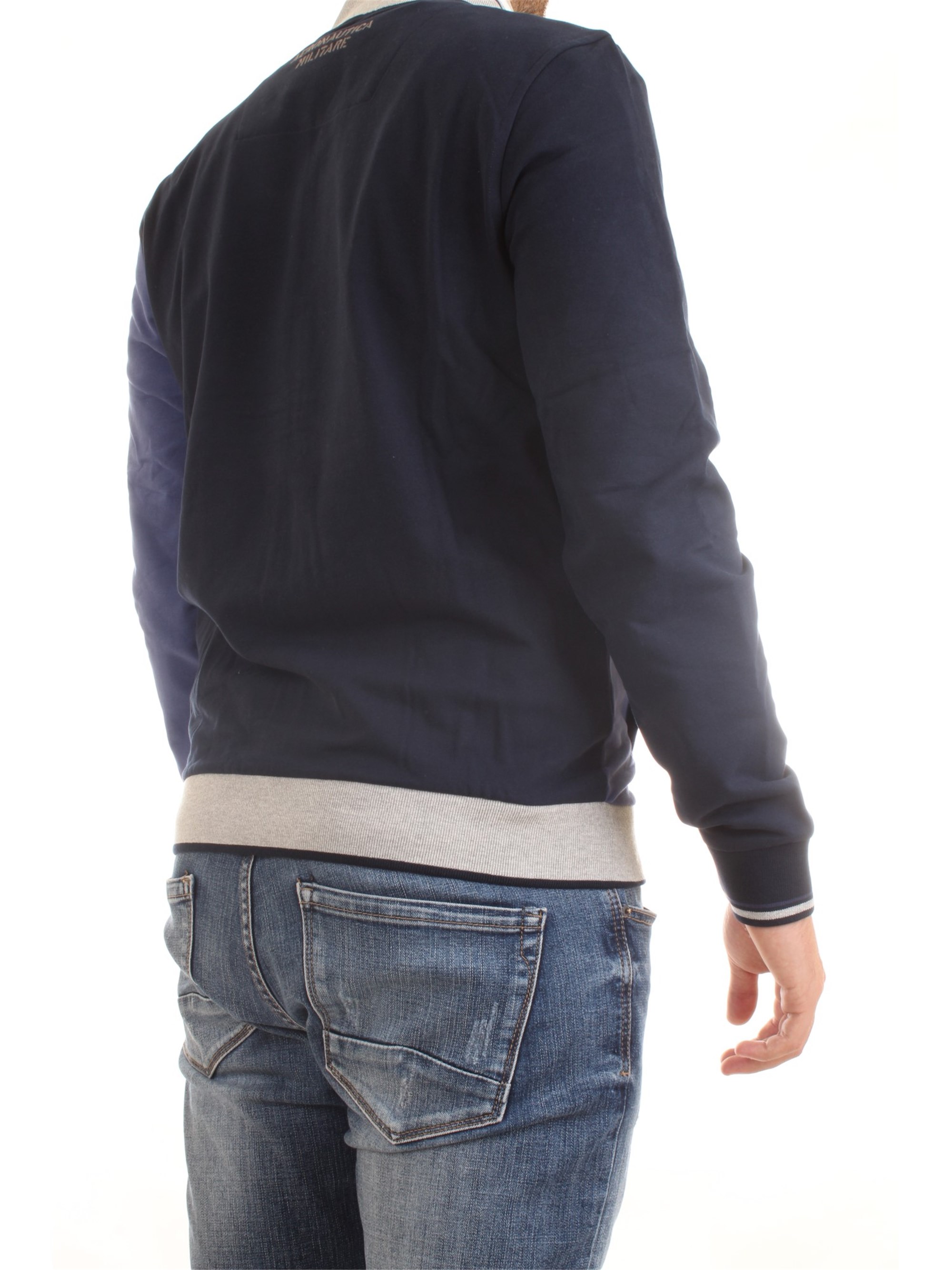 AERONAUTICA MILITARE 202FE1576F418 Ink Clothing Man Sweater AERONAUTICA MILITARE 202FE1576F418 Ink Clothing Man Sweater