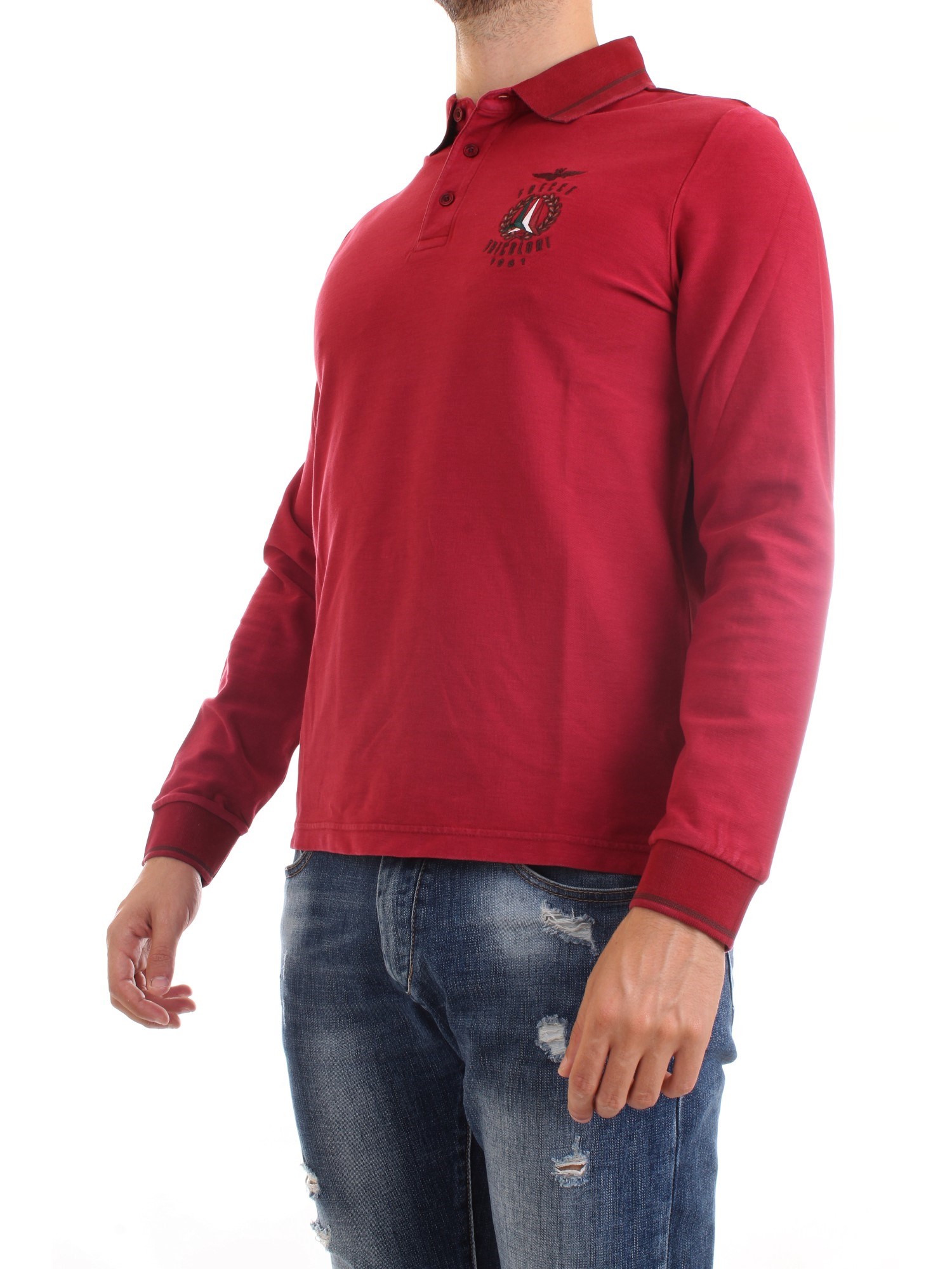 AERONAUTICA MILITARE 202PO1485P144 Bordeaux Clothing Man Polo shirt AERONAUTICA MILITARE 202PO1485P144 Bordeaux Clothing Man Polo shirt