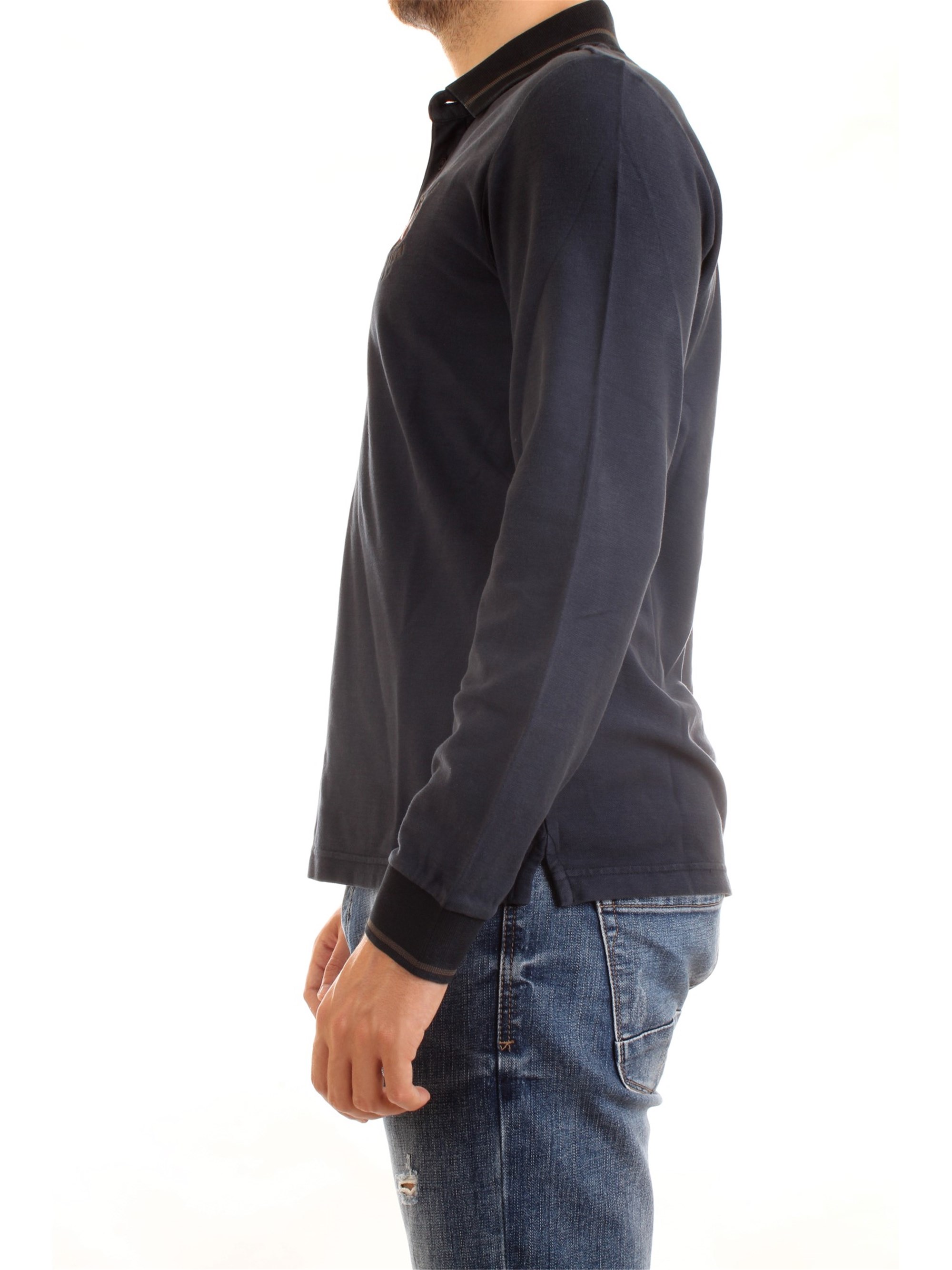 AERONAUTICA MILITARE 202PO1485P144 Blue Clothing Man Polo shirt AERONAUTICA MILITARE 202PO1485P144 Blue Clothing Man Polo shirt