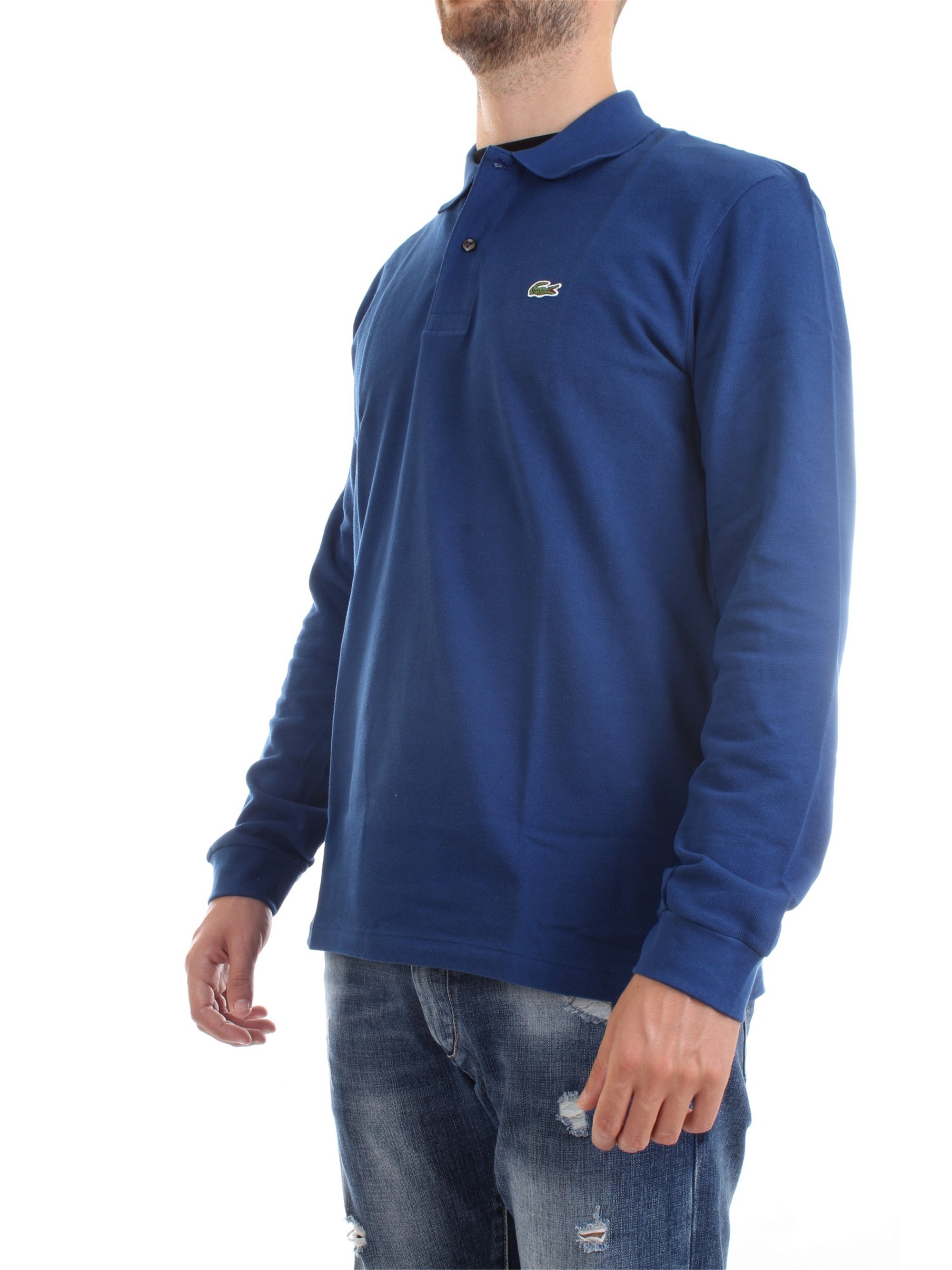 Lacoste L1312 00 Medium blue Clothing Man Polo shirt Lacoste L1312 00 Medium blue Clothing Man Polo shirt