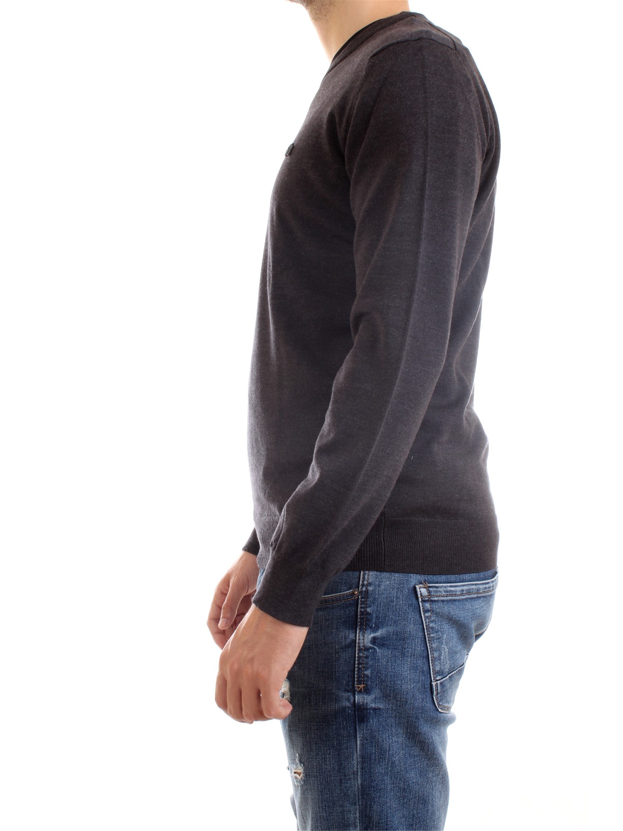 Lacoste AH1969 00 Grey Clothing Man Pullover Lacoste AH1969 00 Grey Clothing Man Pullover