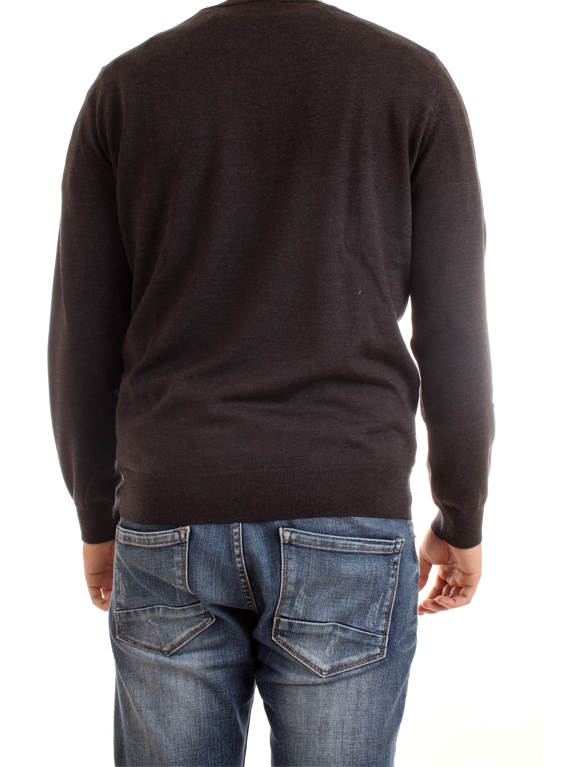 Lacoste AH1969 00 Grey Clothing Man Pullover Lacoste AH1969 00 Grey Clothing Man Pullover
