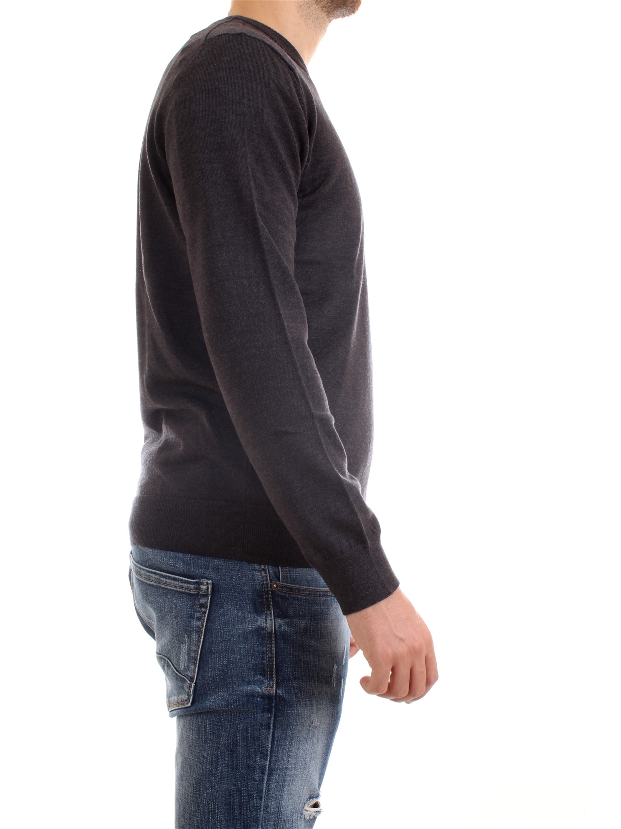 Lacoste AH1969 00 Grey Clothing Man Pullover Lacoste AH1969 00 Grey Clothing Man Pullover