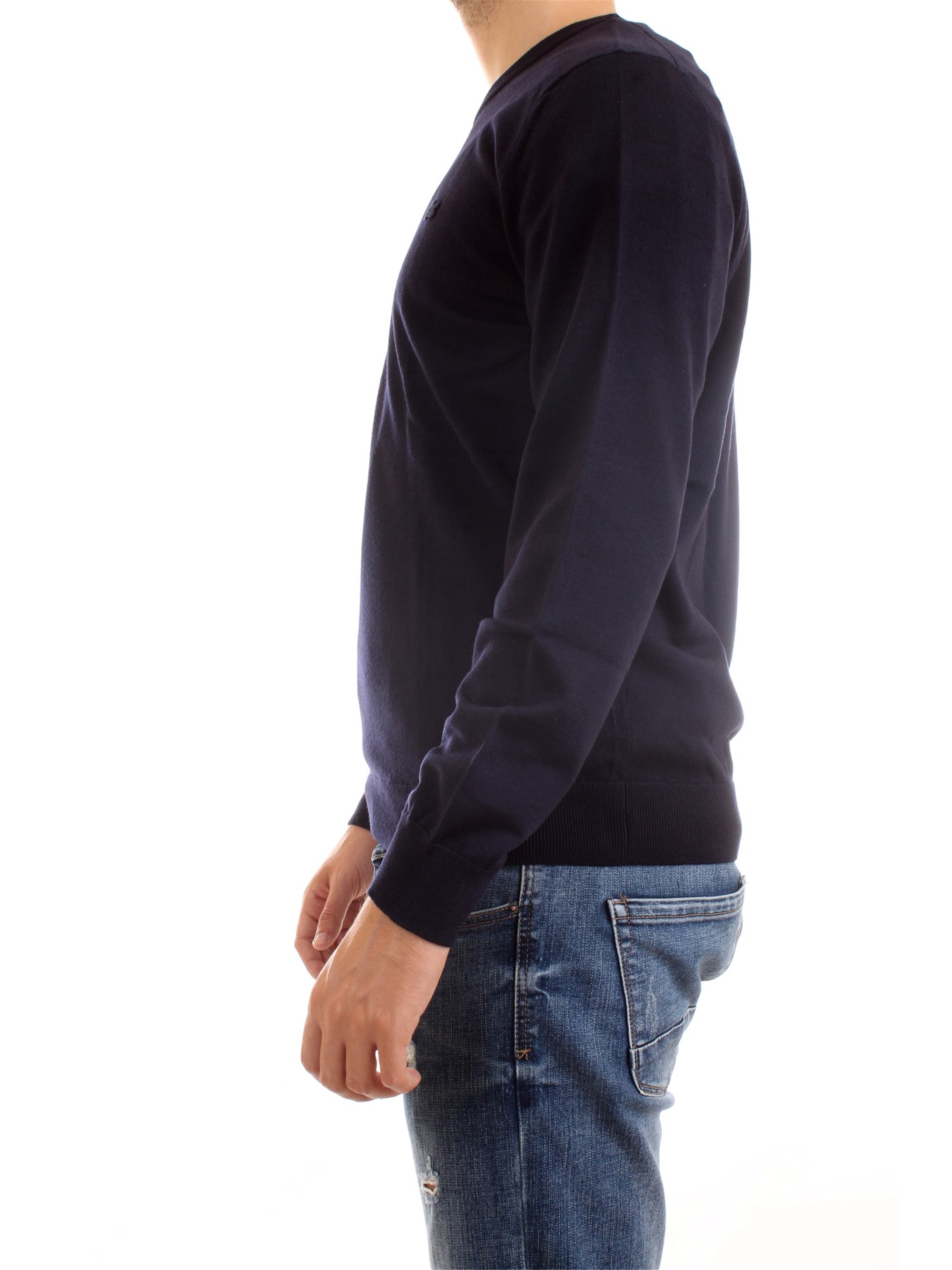 Lacoste AH1969 00 Blue Clothing Man Pullover Lacoste AH1969 00 Blue Clothing Man Pullover