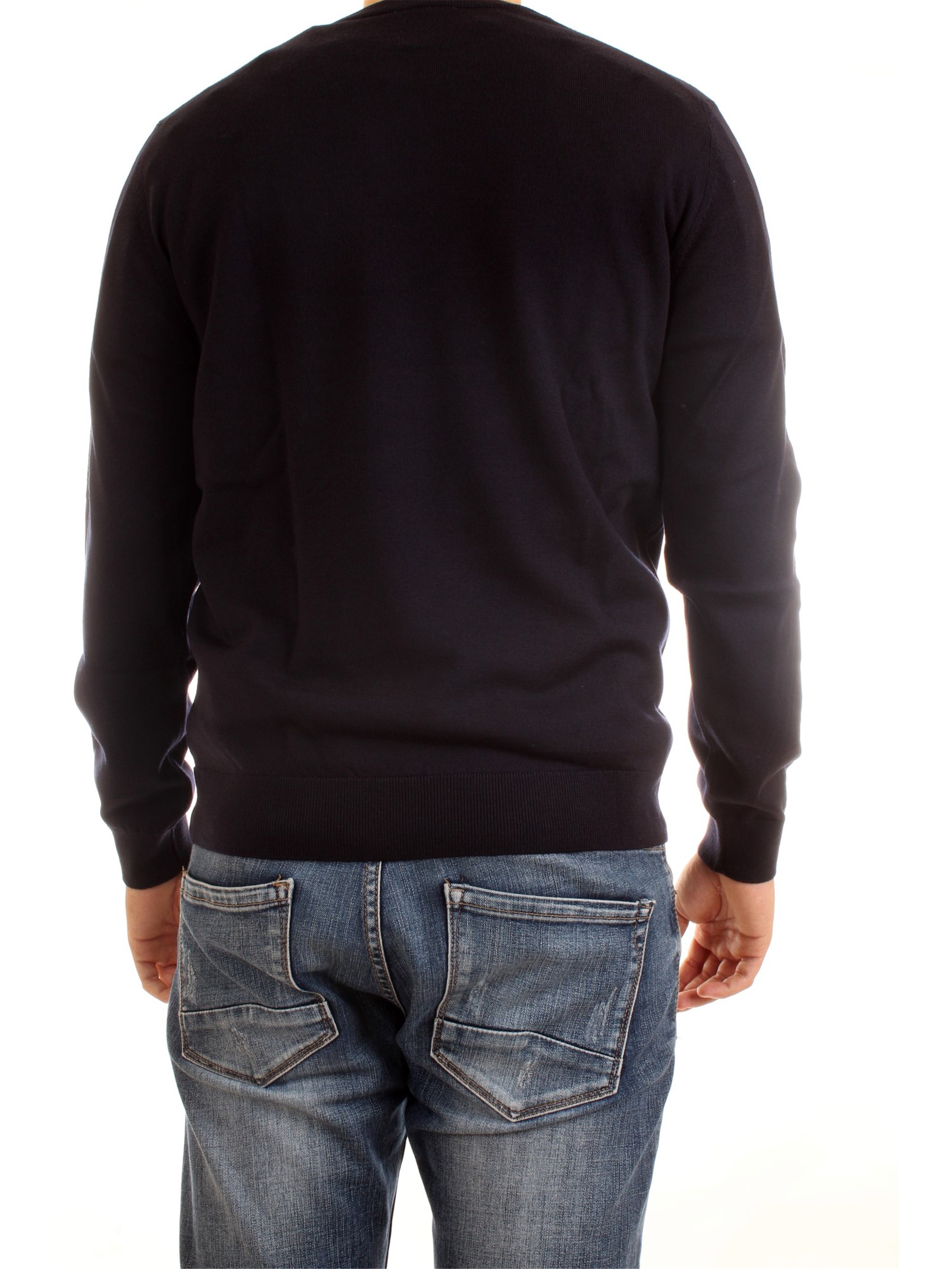 Lacoste AH1969 00 Blue Clothing Man Pullover Lacoste AH1969 00 Blue Clothing Man Pullover