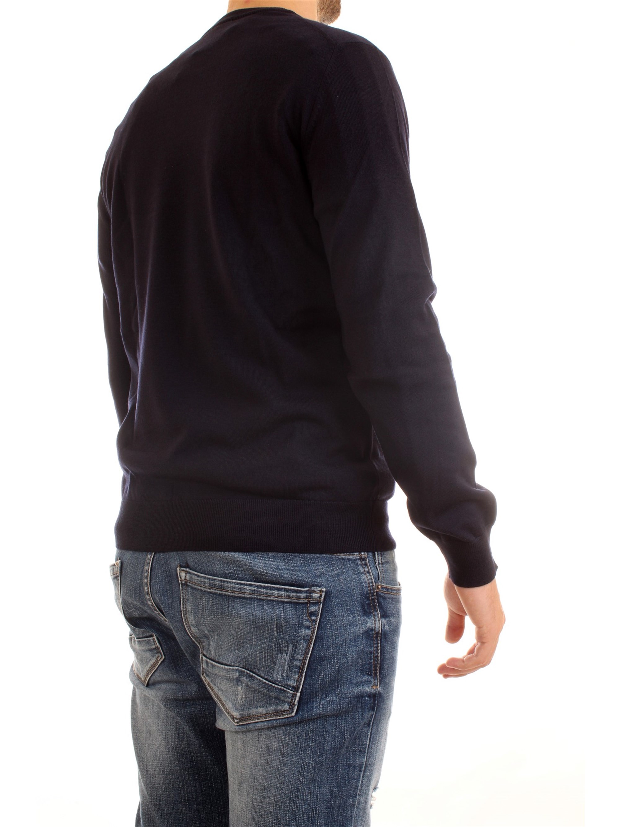 Lacoste AH1969 00 Blue Clothing Man Pullover Lacoste AH1969 00 Blue Clothing Man Pullover