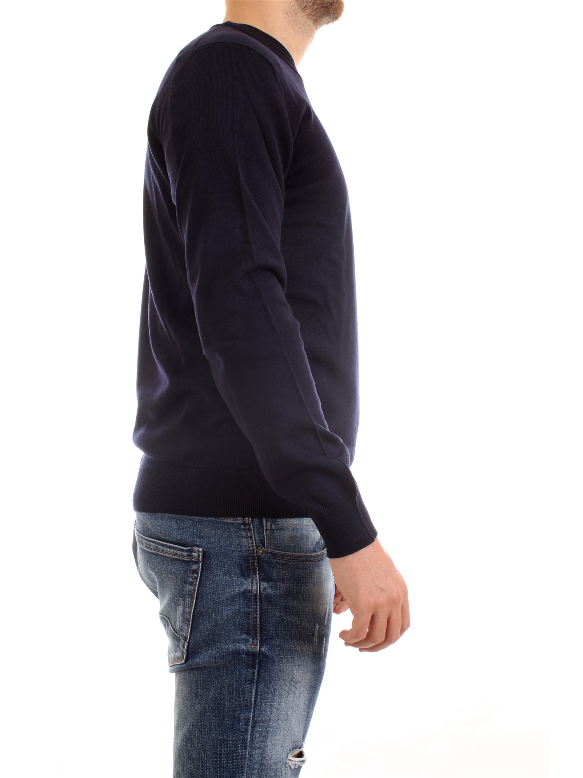 Lacoste AH1969 00 Blue Clothing Man Pullover Lacoste AH1969 00 Blue Clothing Man Pullover
