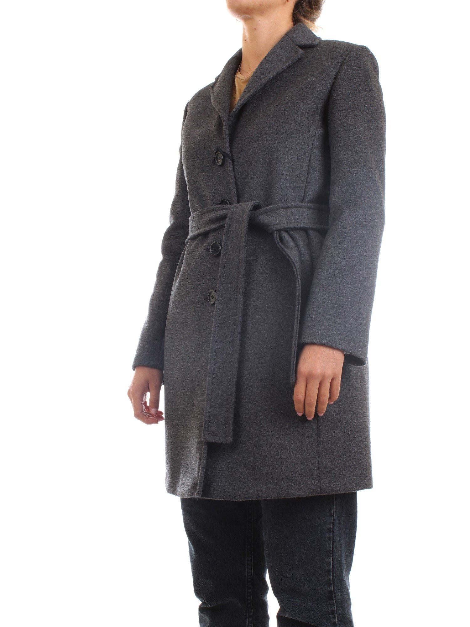 PENNYBLACK 20140320 Dark gray Clothing Woman Overcoat PENNYBLACK 20140320 Dark gray Clothing Woman Overcoat