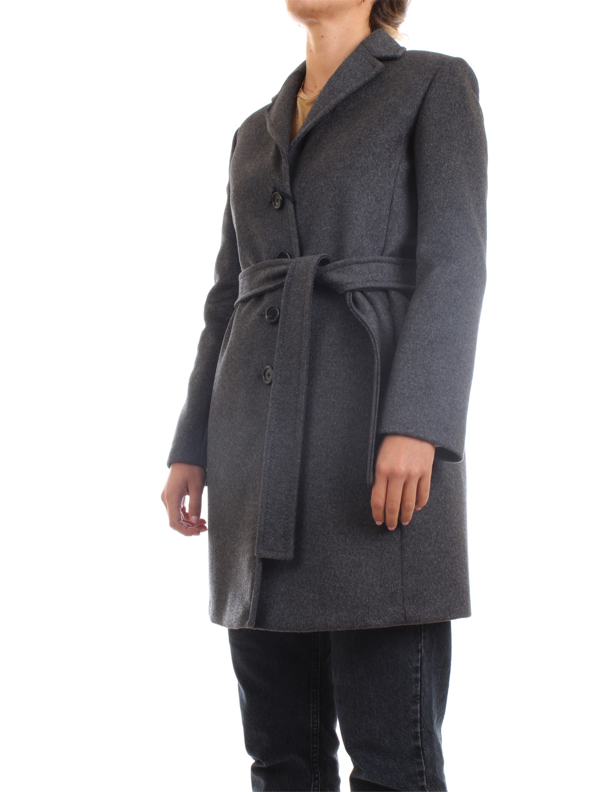 PENNYBLACK 20140320 Dark gray Clothing Woman Overcoat PENNYBLACK 20140320 Dark gray Clothing Woman Overcoat