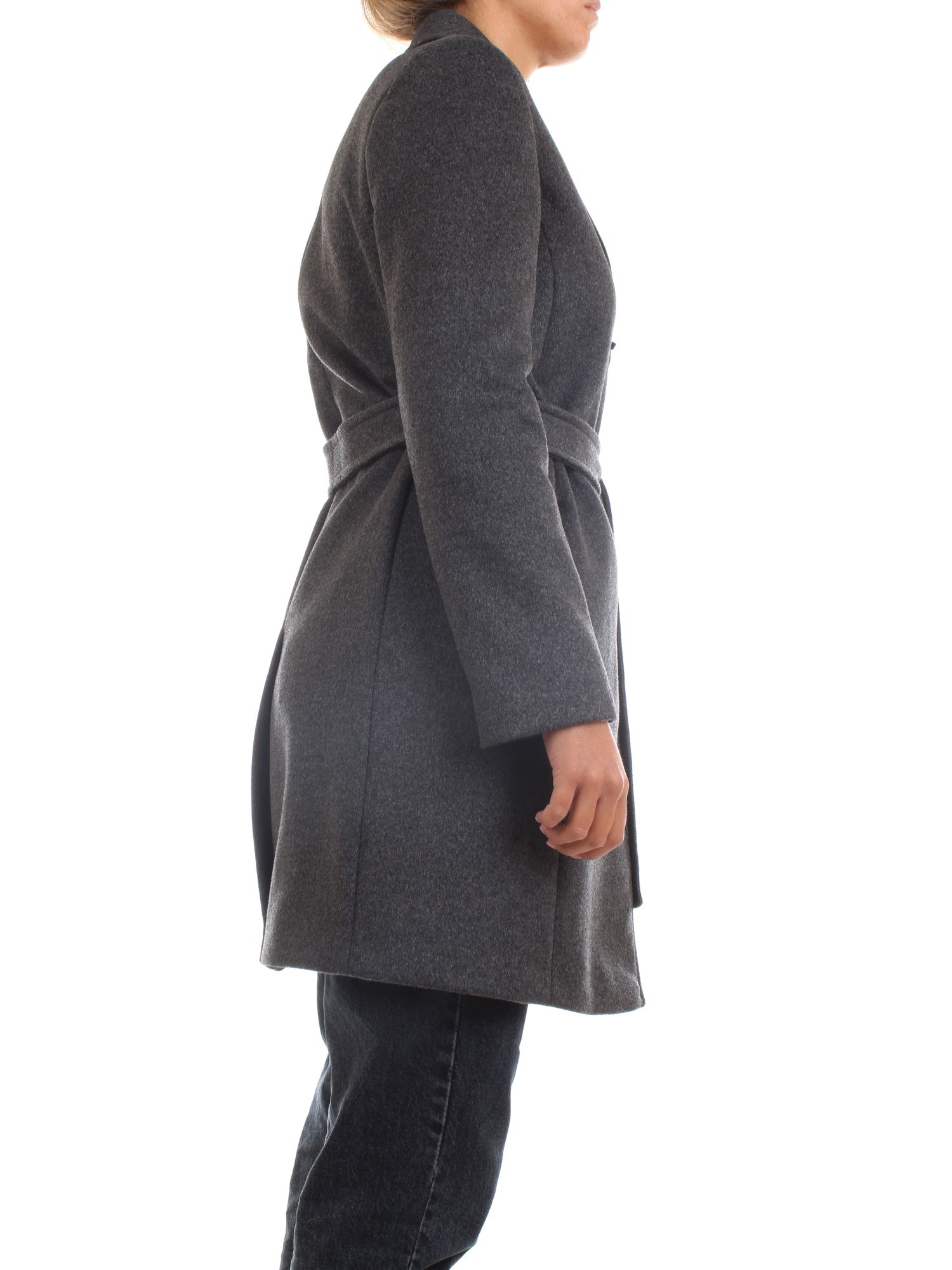 PENNYBLACK 20140320 Dark gray Clothing Woman Overcoat PENNYBLACK 20140320 Dark gray Clothing Woman Overcoat