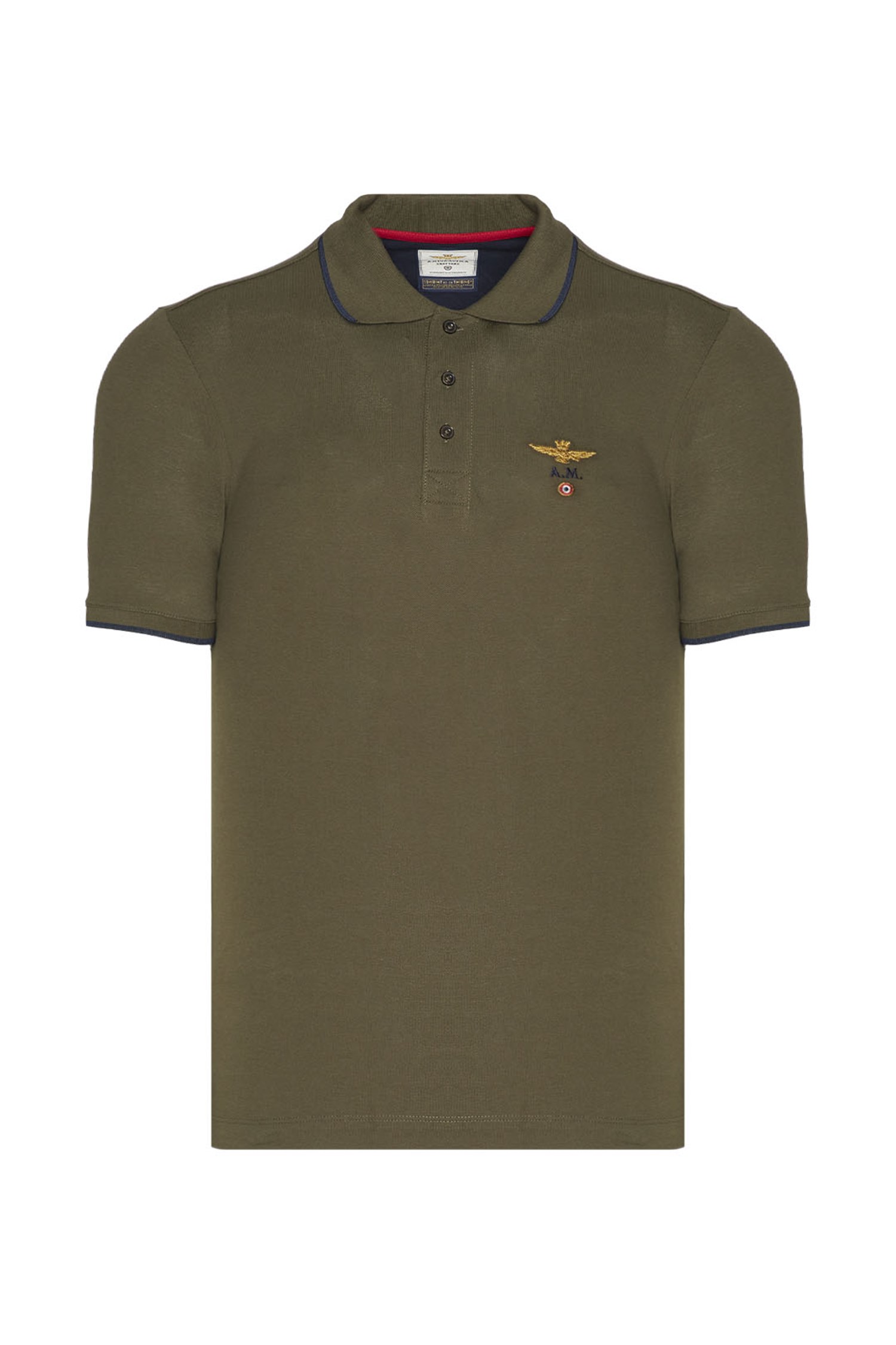 AERONAUTICA MILITARE 231PO1308P82 Green Clothing Man Polo shirt AERONAUTICA MILITARE 231PO1308P82 Green Clothing Man Polo shirt
