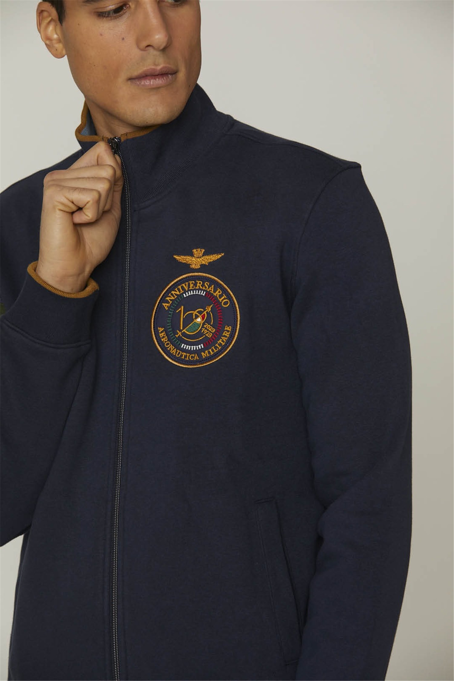 AERONAUTICA MILITARE 232FE1822F532 Blue Clothing Man Sweater AERONAUTICA MILITARE 232FE1822F532 Blue Clothing Man Sweater