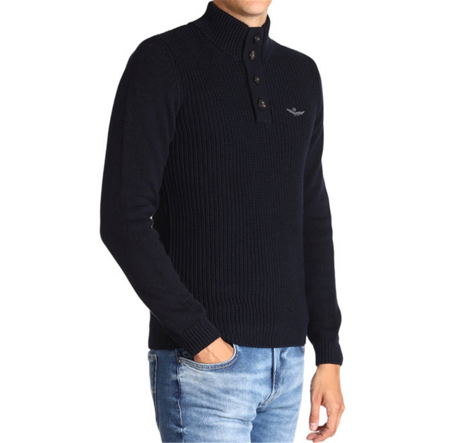 AERONAUTICA MILITARE 232MA1452L409 Dark blue Clothing Man Pullover AERONAUTICA MILITARE 232MA1452L409 Dark blue Clothing Man Pullover