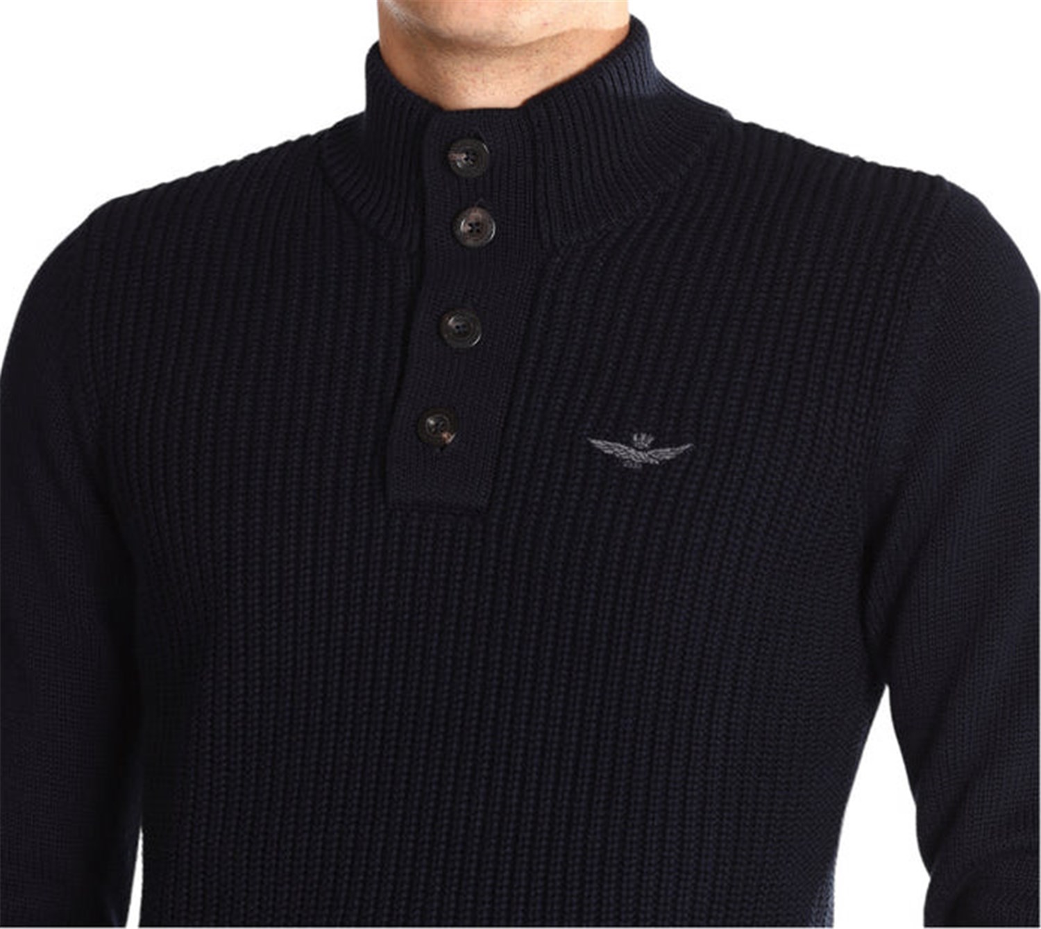AERONAUTICA MILITARE 232MA1452L409 Dark blue Clothing Man Pullover AERONAUTICA MILITARE 232MA1452L409 Dark blue Clothing Man Pullover