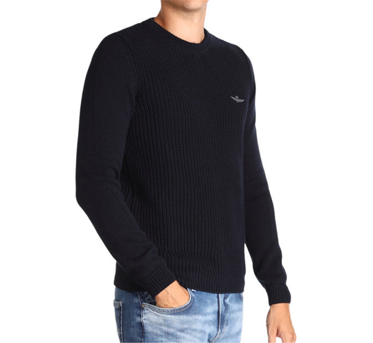 AERONAUTICA MILITARE 232MA1453L409 Blue Clothing Man Pullover AERONAUTICA MILITARE 232MA1453L409 Blue Clothing Man Pullover