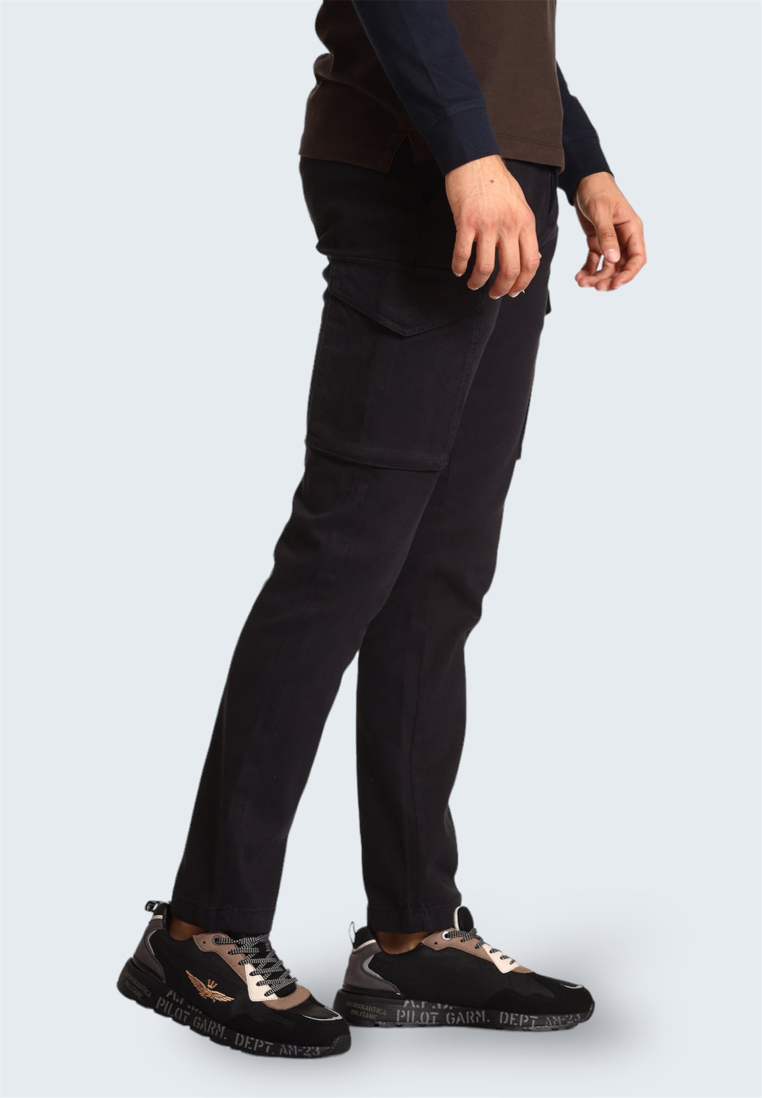 AERONAUTICA MILITARE 232PA1503CT13164 Black Clothing Man Trousers AERONAUTICA MILITARE 232PA1503CT13164 Black Clothing Man Trousers