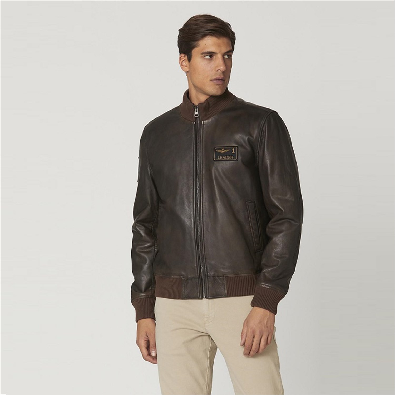 AERONAUTICA MILITARE 232PN932PL199 Brown Clothing Man Jacket AERONAUTICA MILITARE 232PN932PL199 Brown Clothing Man Jacket