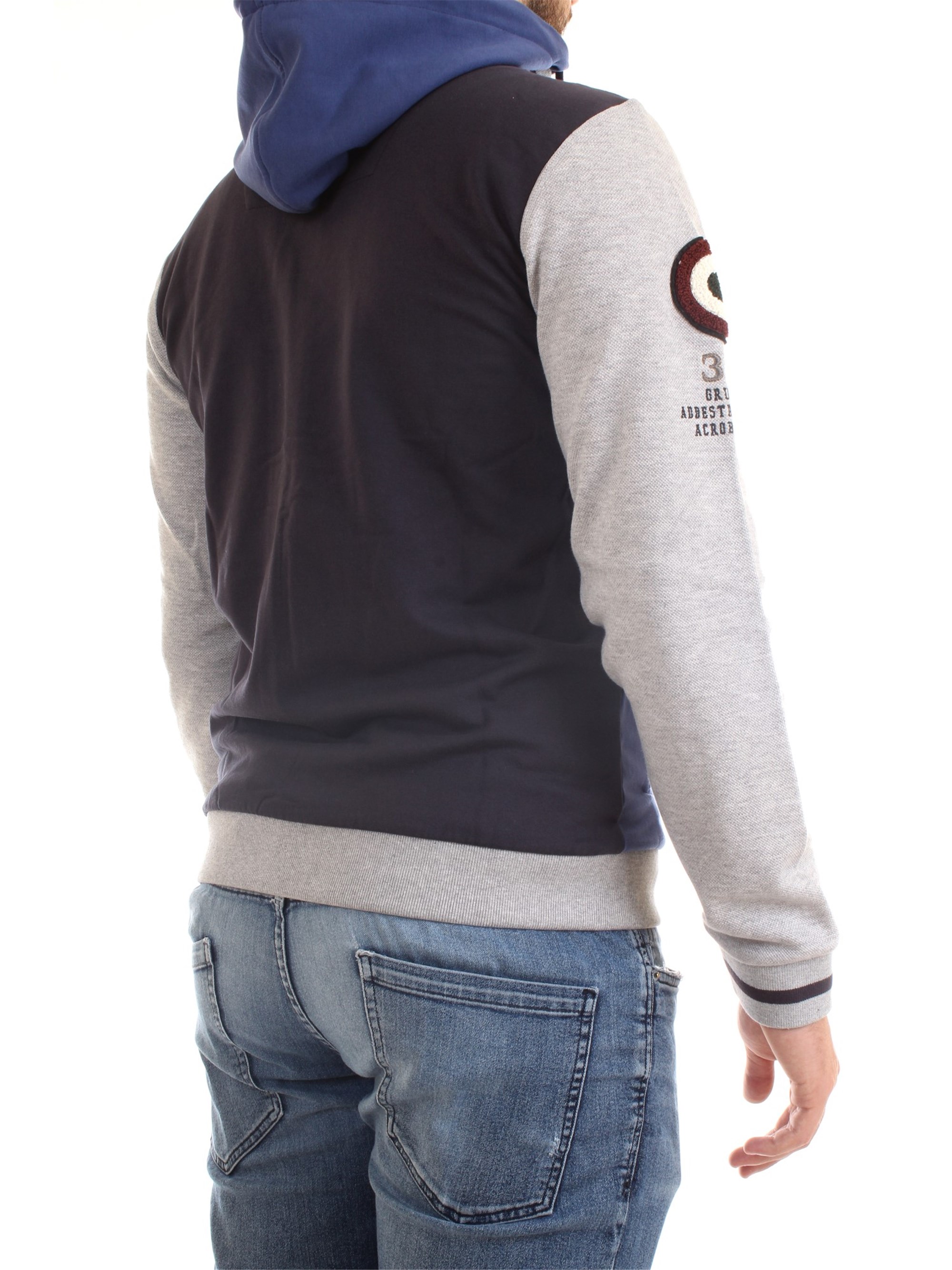AERONAUTICA MILITARE 202FE1523F418 Ink Clothing Man Sweater AERONAUTICA MILITARE 202FE1523F418 Ink Clothing Man Sweater