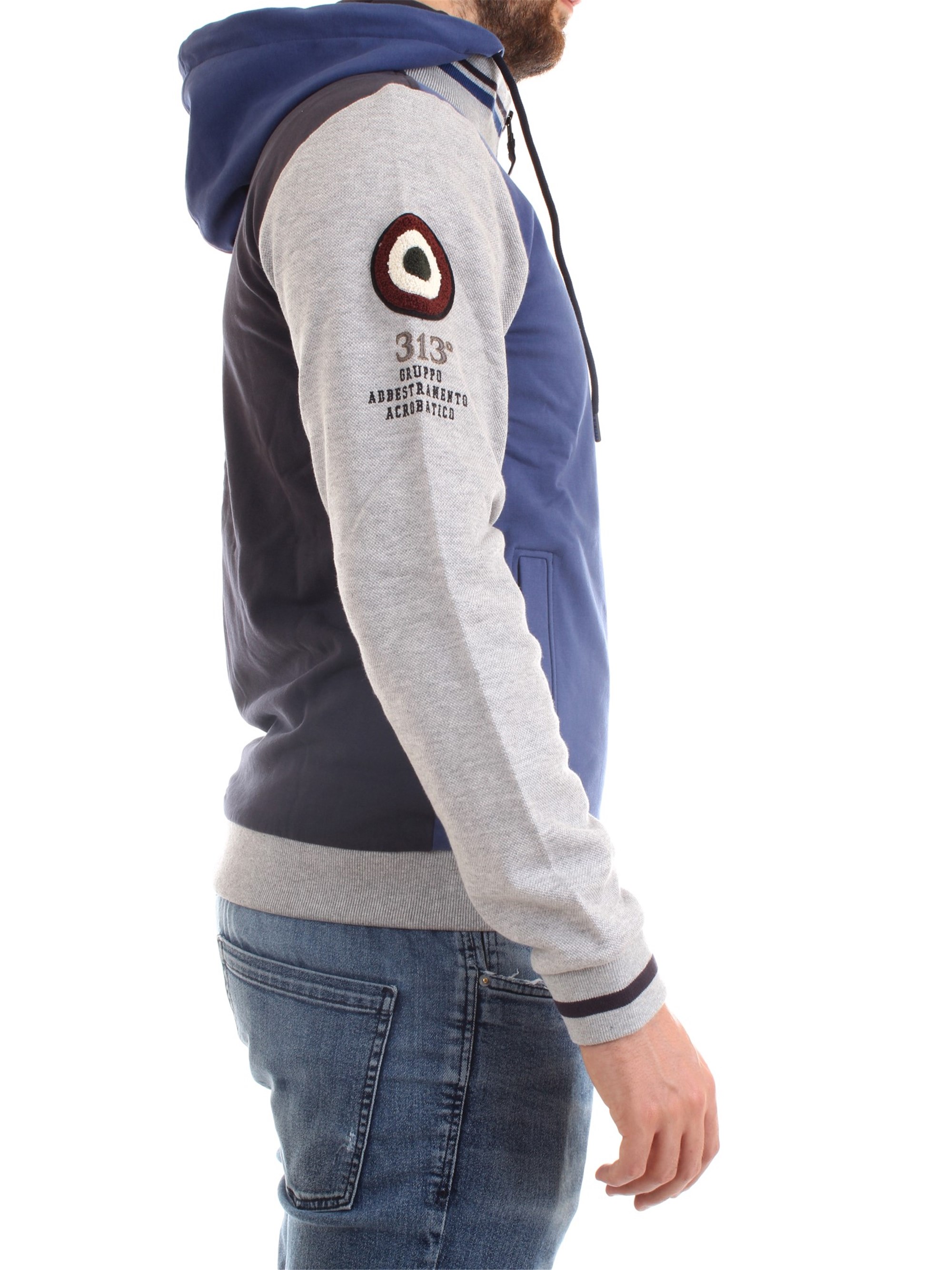 AERONAUTICA MILITARE 202FE1523F418 Ink Clothing Man Sweater AERONAUTICA MILITARE 202FE1523F418 Ink Clothing Man Sweater